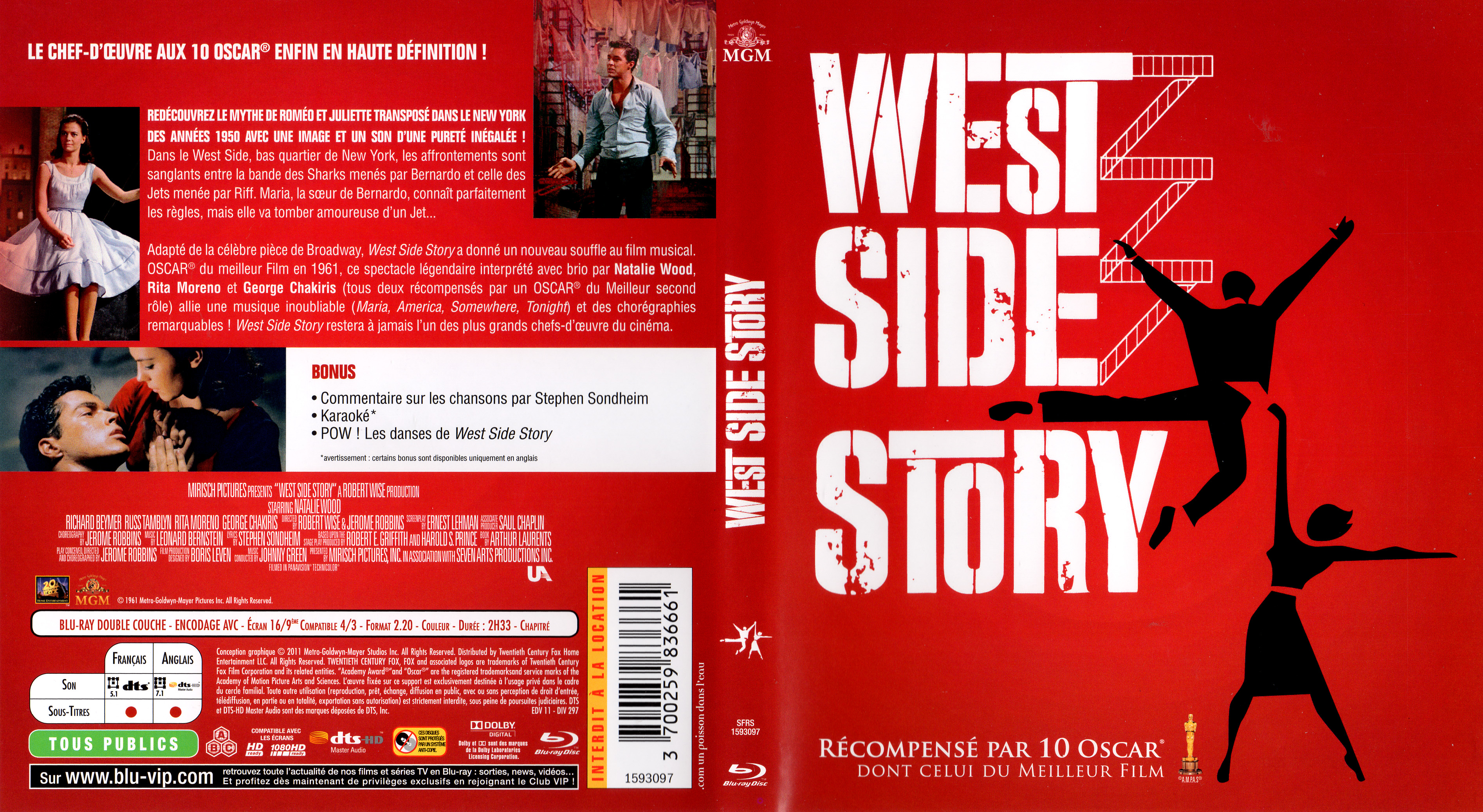 Jaquette DVD West side story (BLU-RAY)