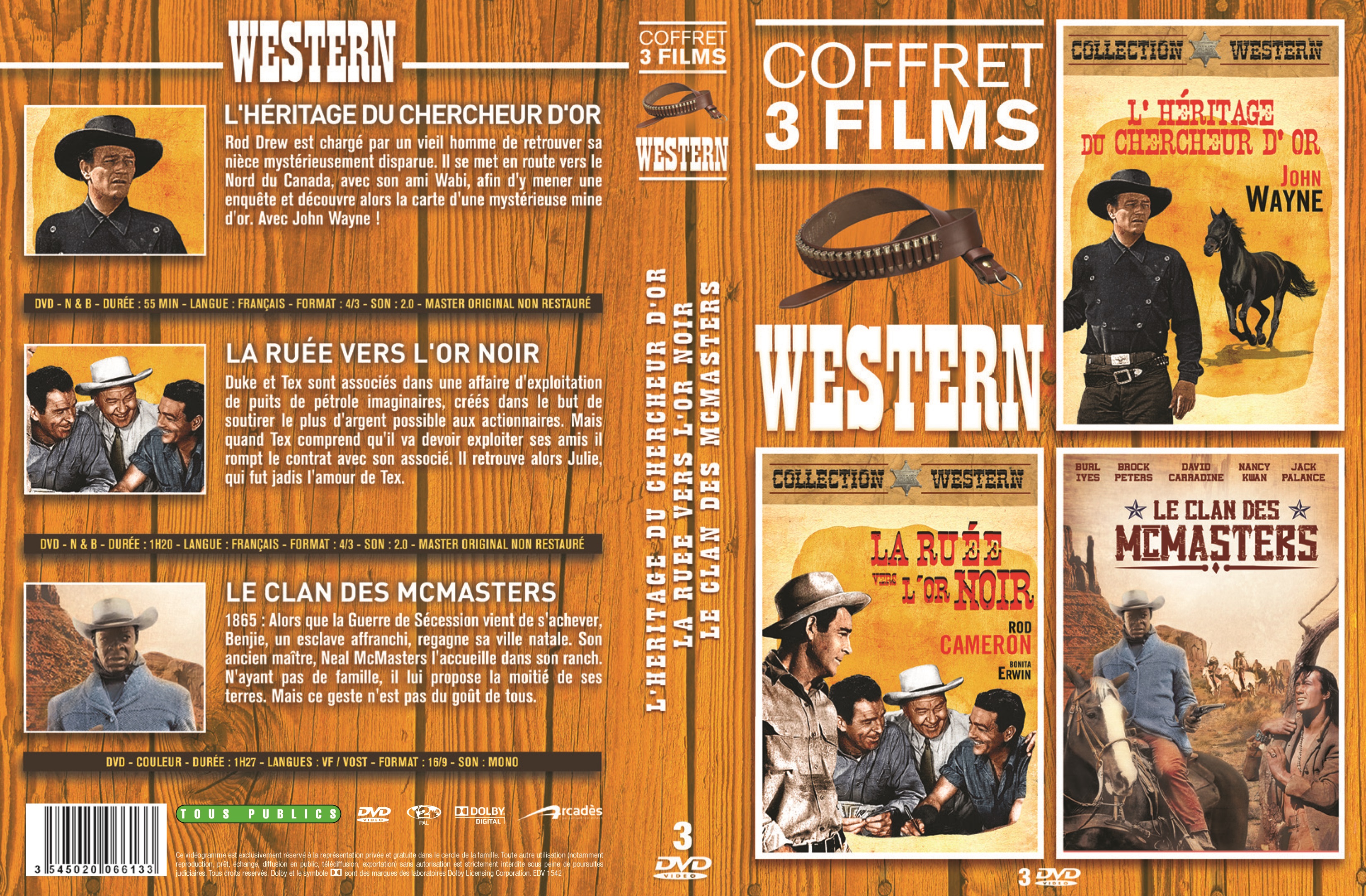 Jaquette DVD Western vol 1 COFFRET