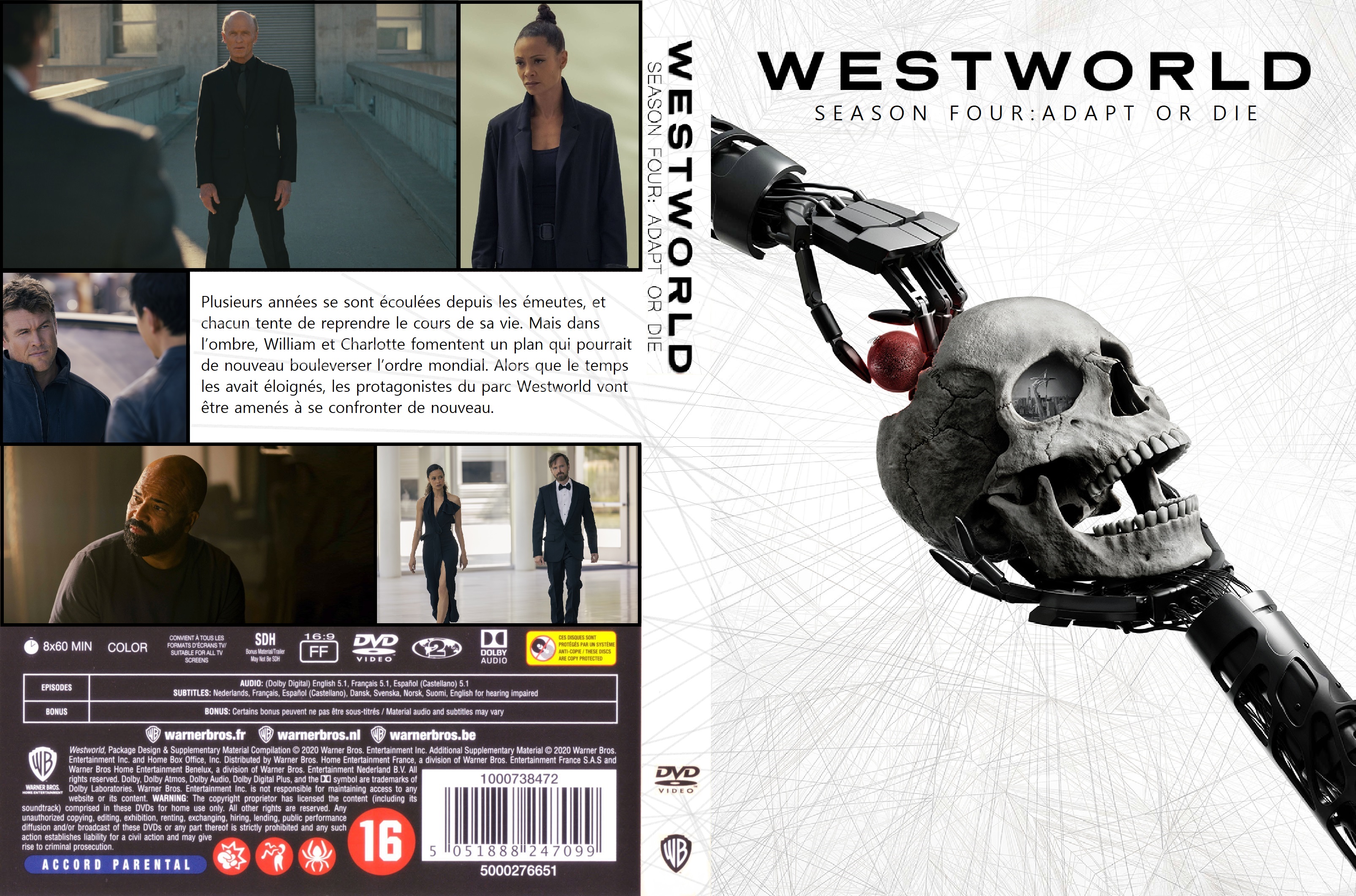 Jaquette DVD Westworld Saison 4 custom