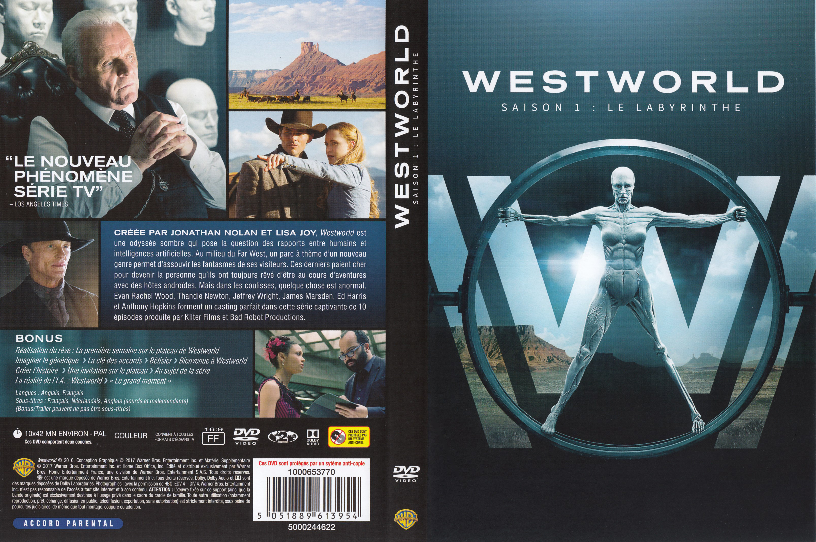 Jaquette DVD Westworld saison 1