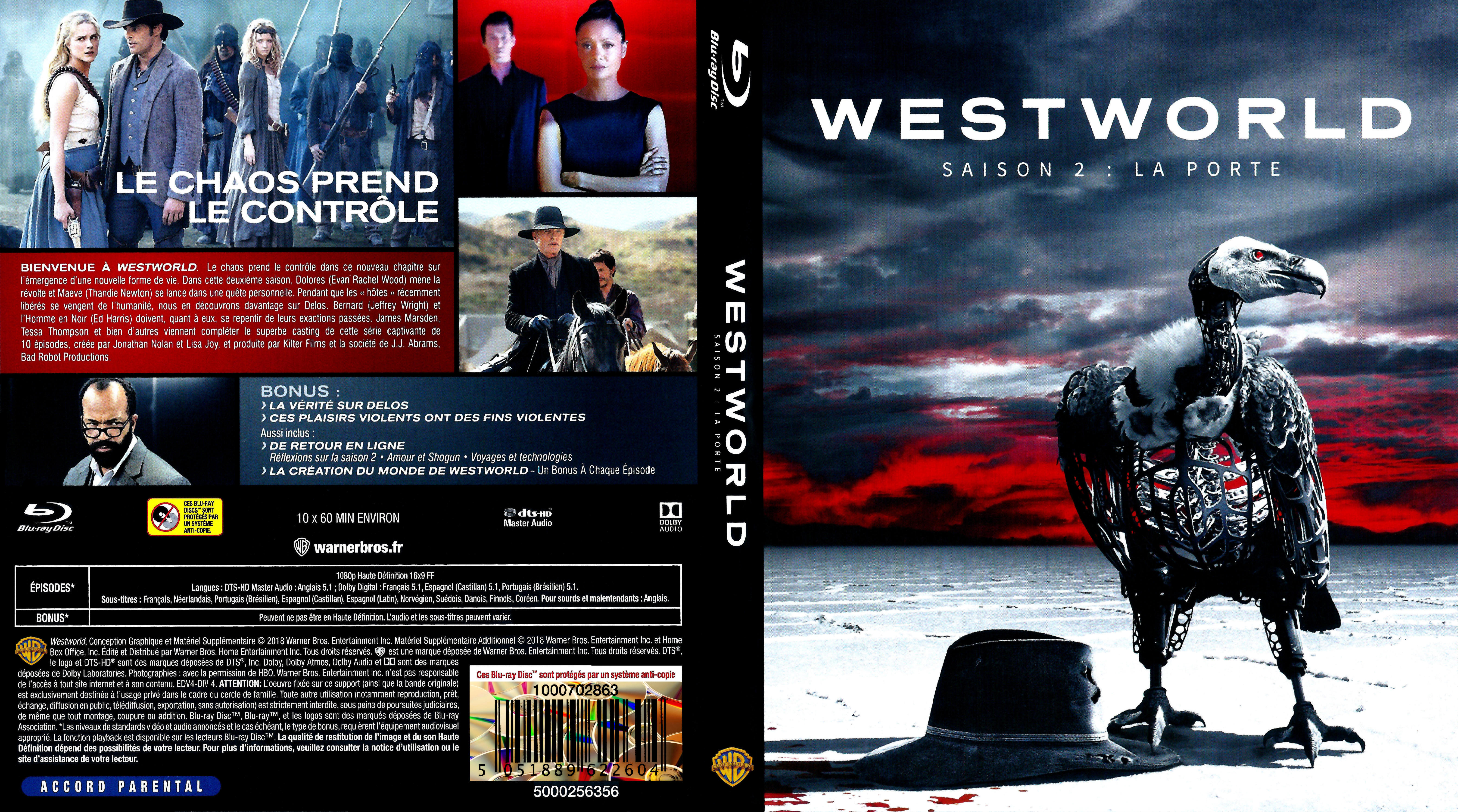 Jaquette DVD Westworld saison 2 (BLU-RAY)