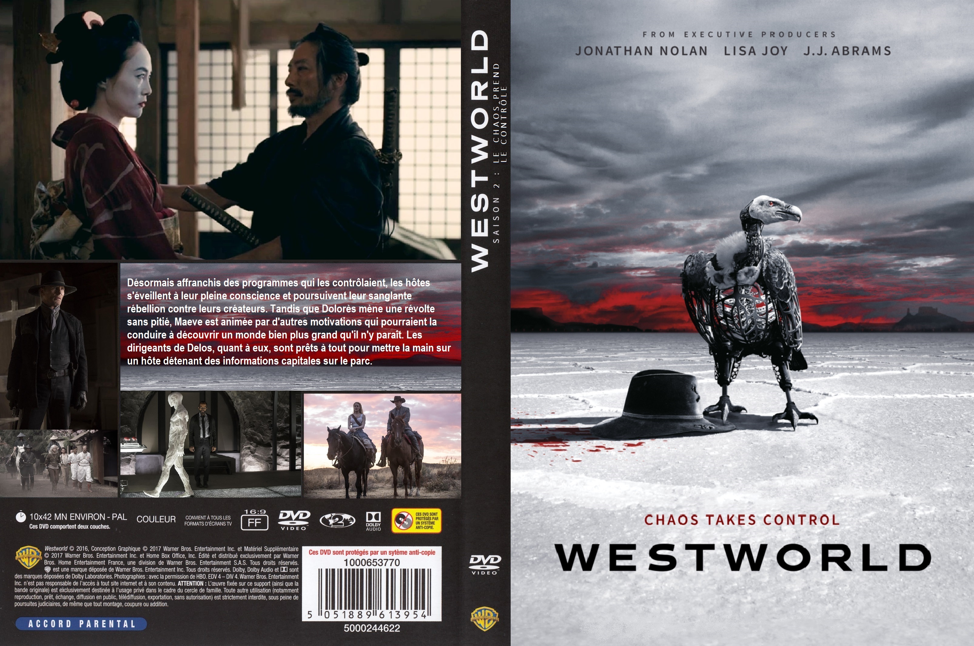 Jaquette DVD Westworld saison 2 custom
