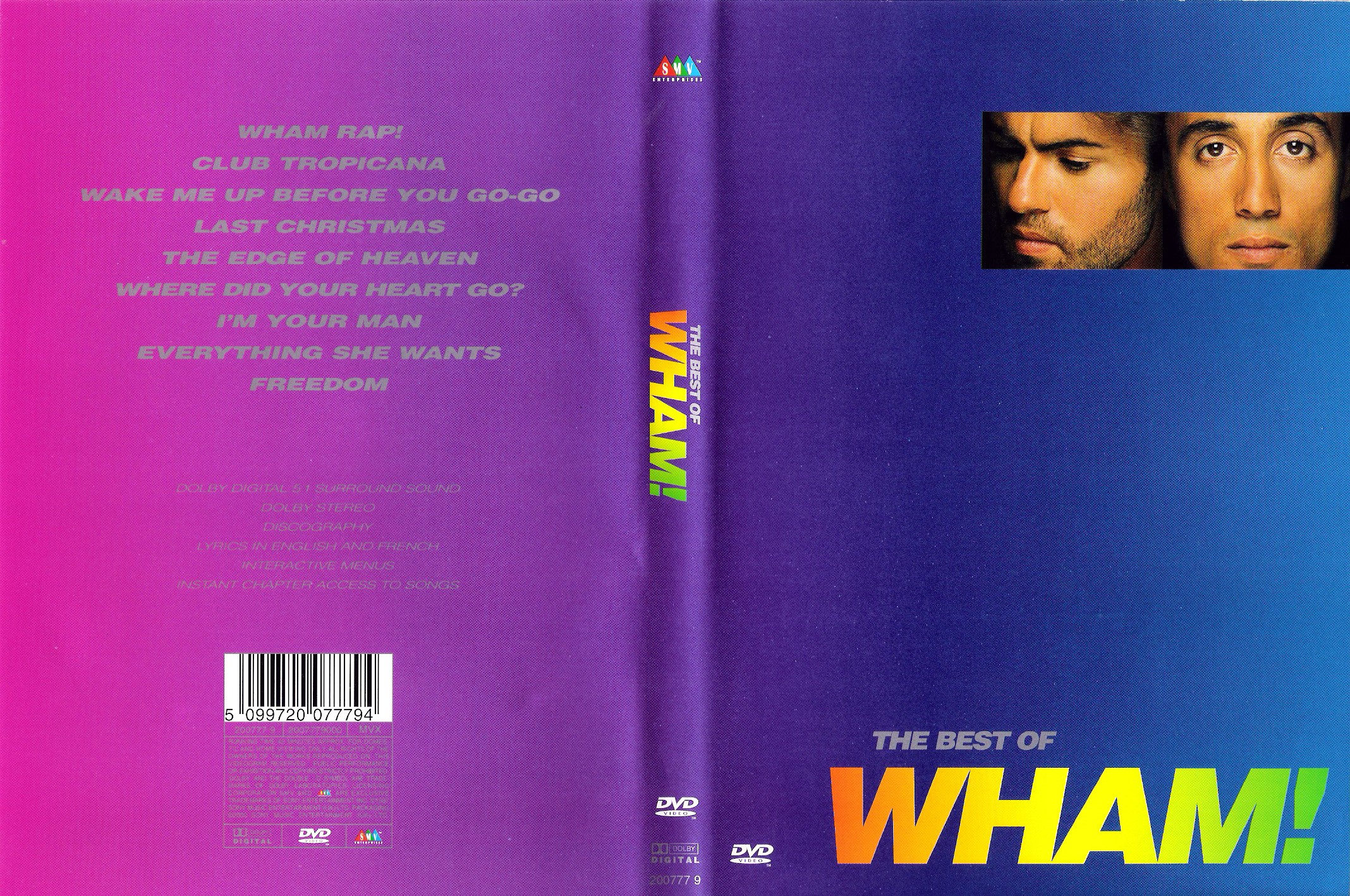 Jaquette DVD Wham the best of