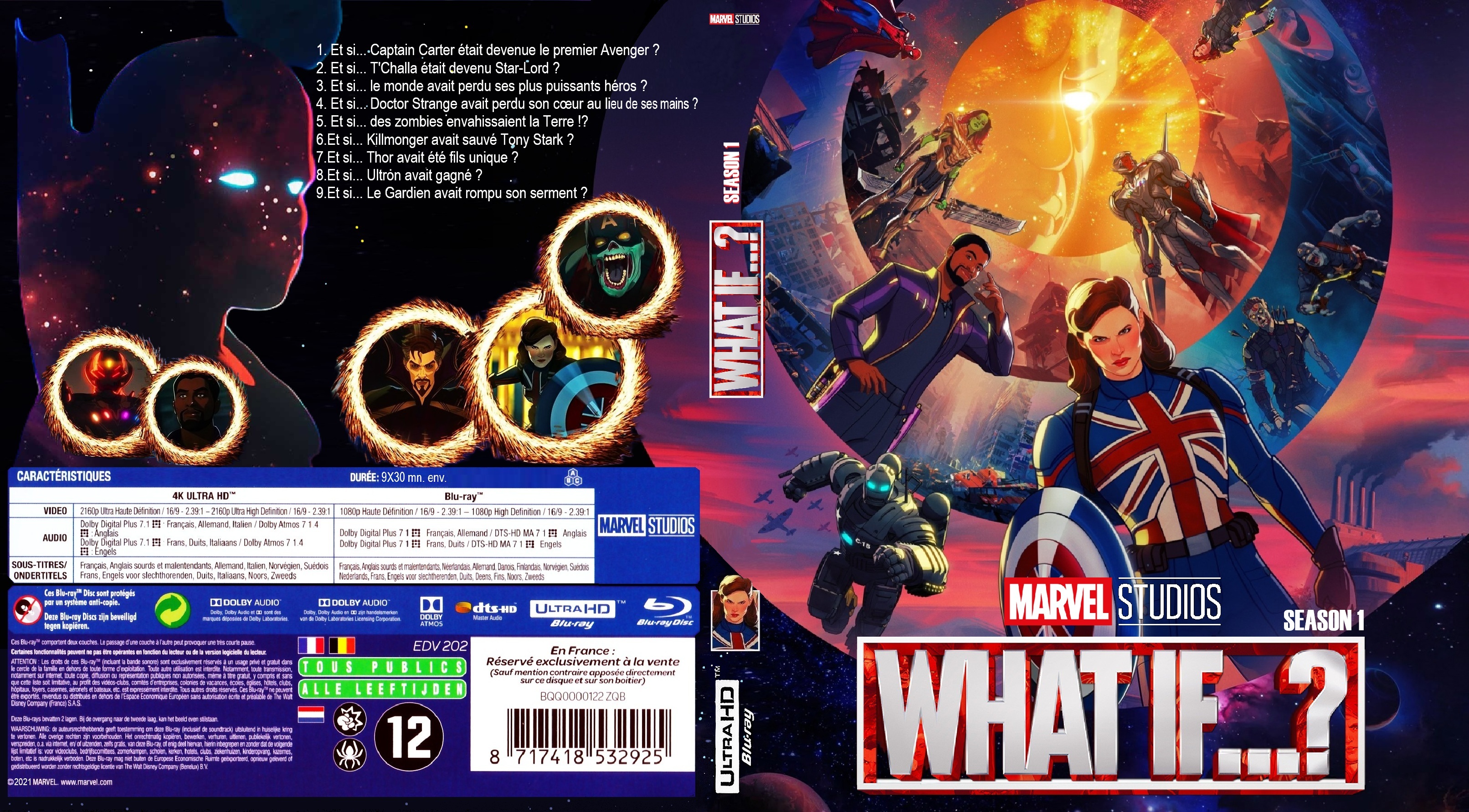 Jaquette DVD What If saison 1 custom 4K (BLU-RAY)