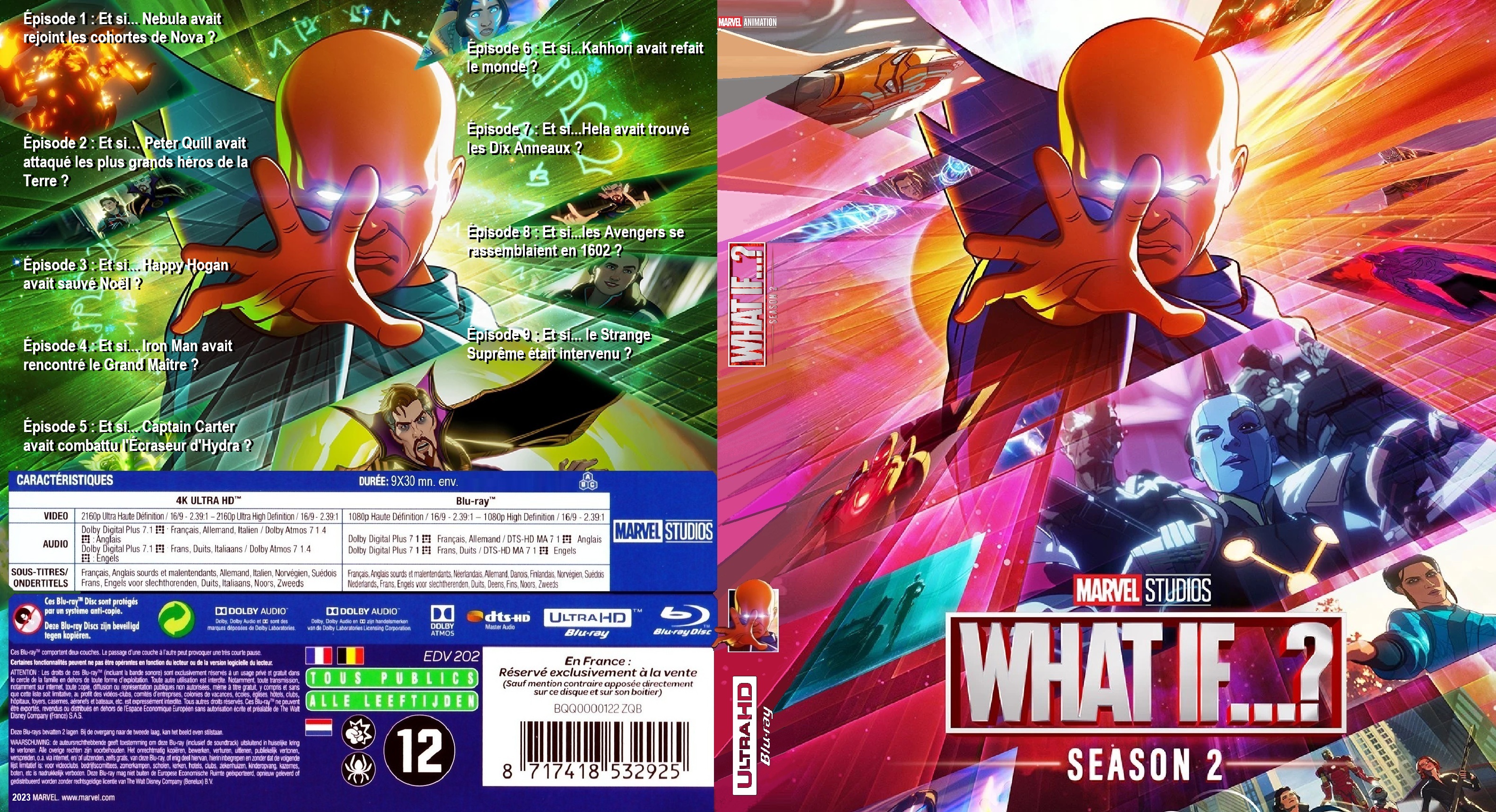 Jaquette DVD What If saison 2 custom 4K (BLU-RAY)