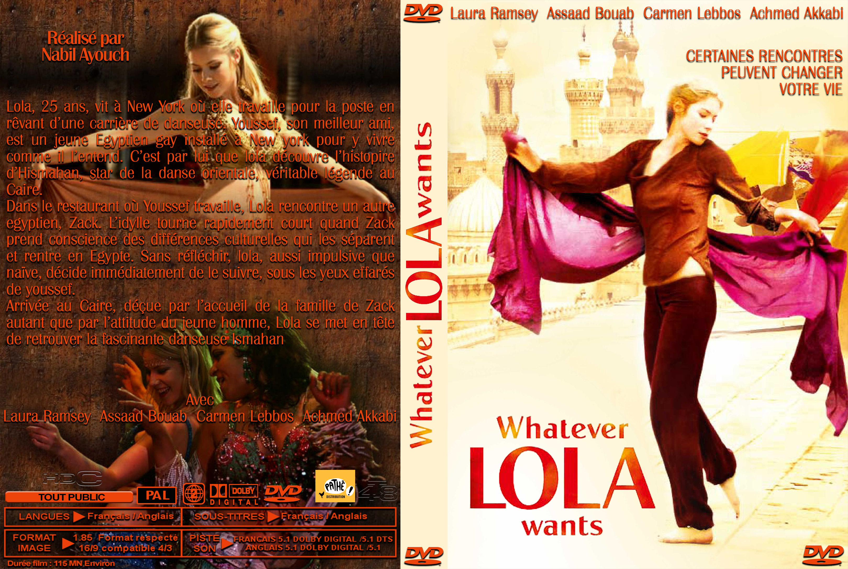Jaquette DVD Whatever Lola wants csutom v2