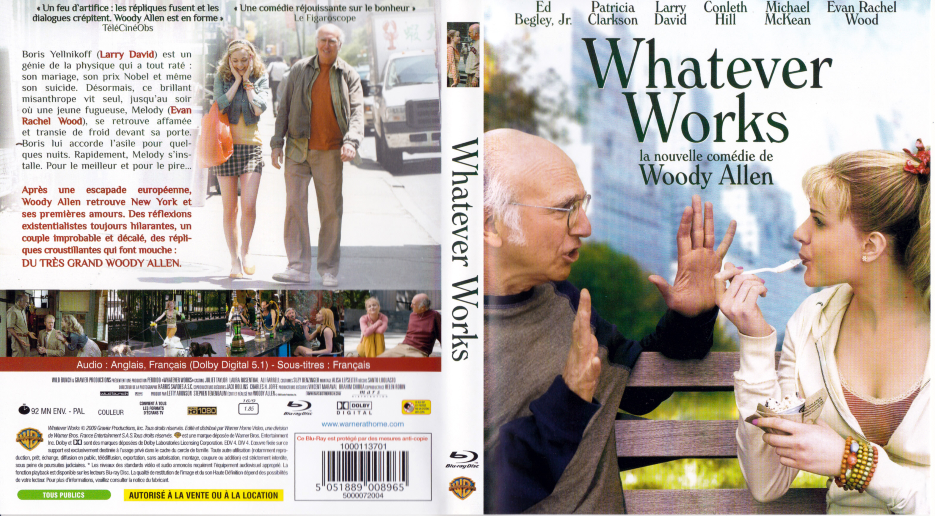 Jaquette DVD Whatever Works (BLU-RAY)