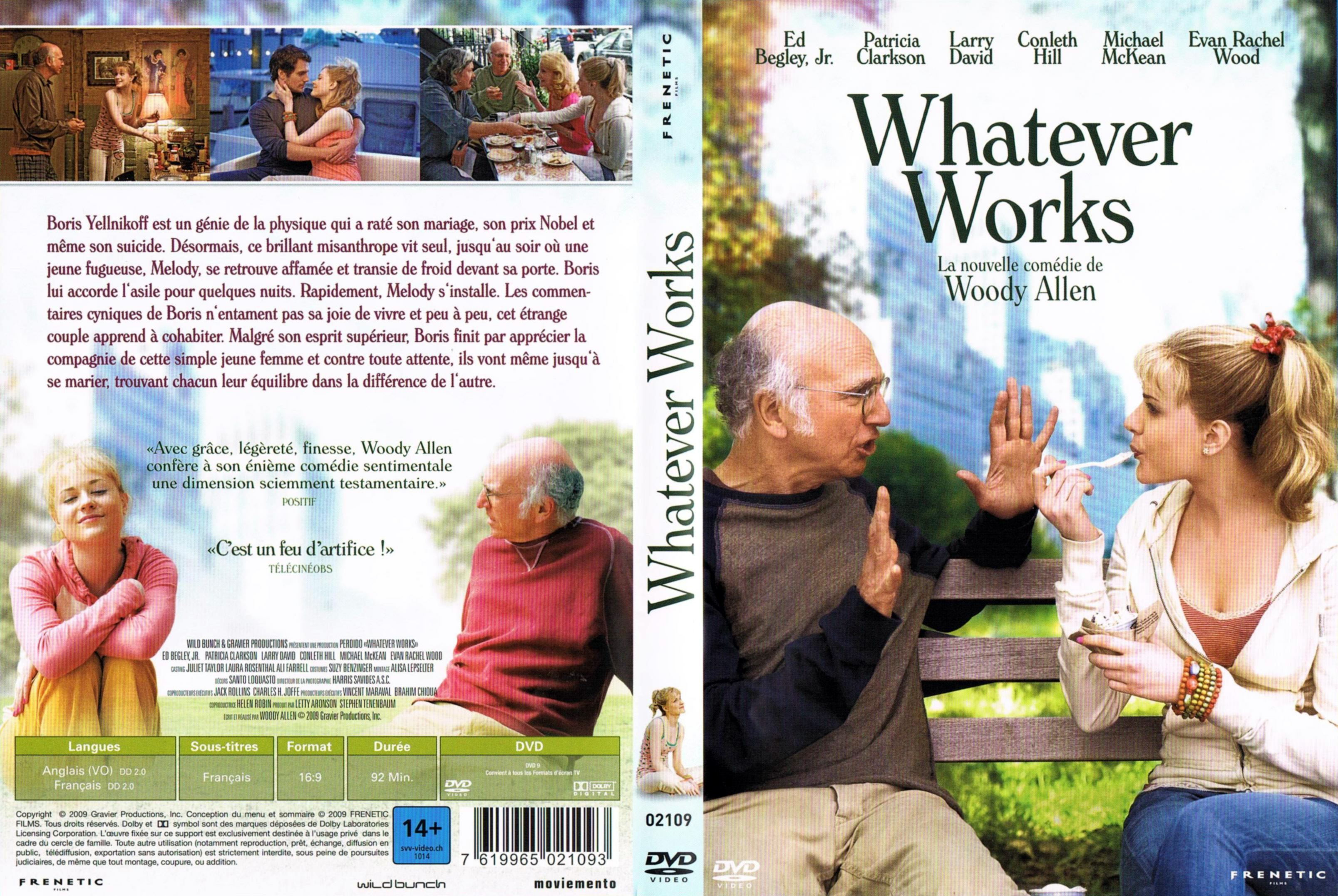 Jaquette DVD Whatever works v2