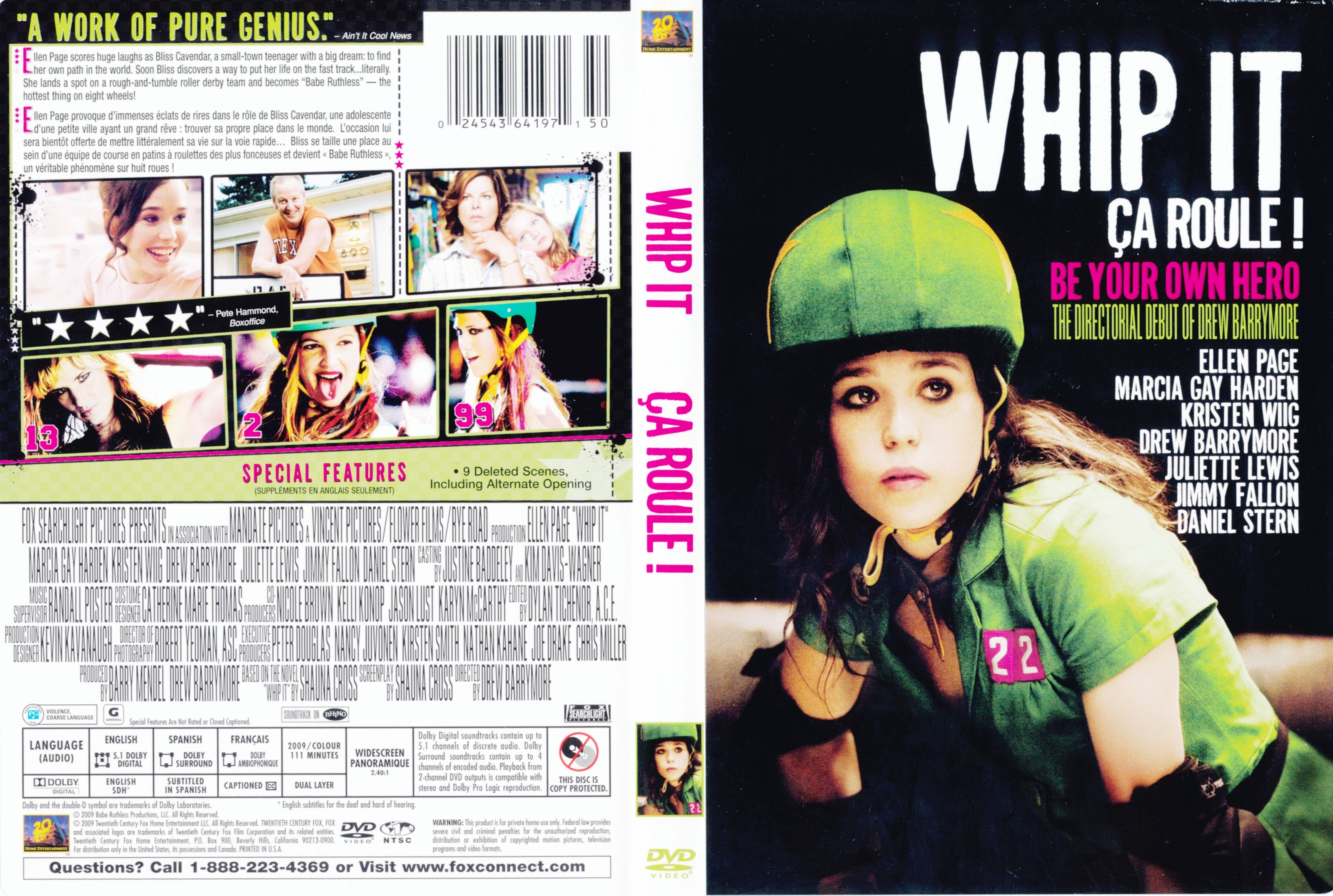 Jaquette DVD Whip it - Ca roule (Canadienne)