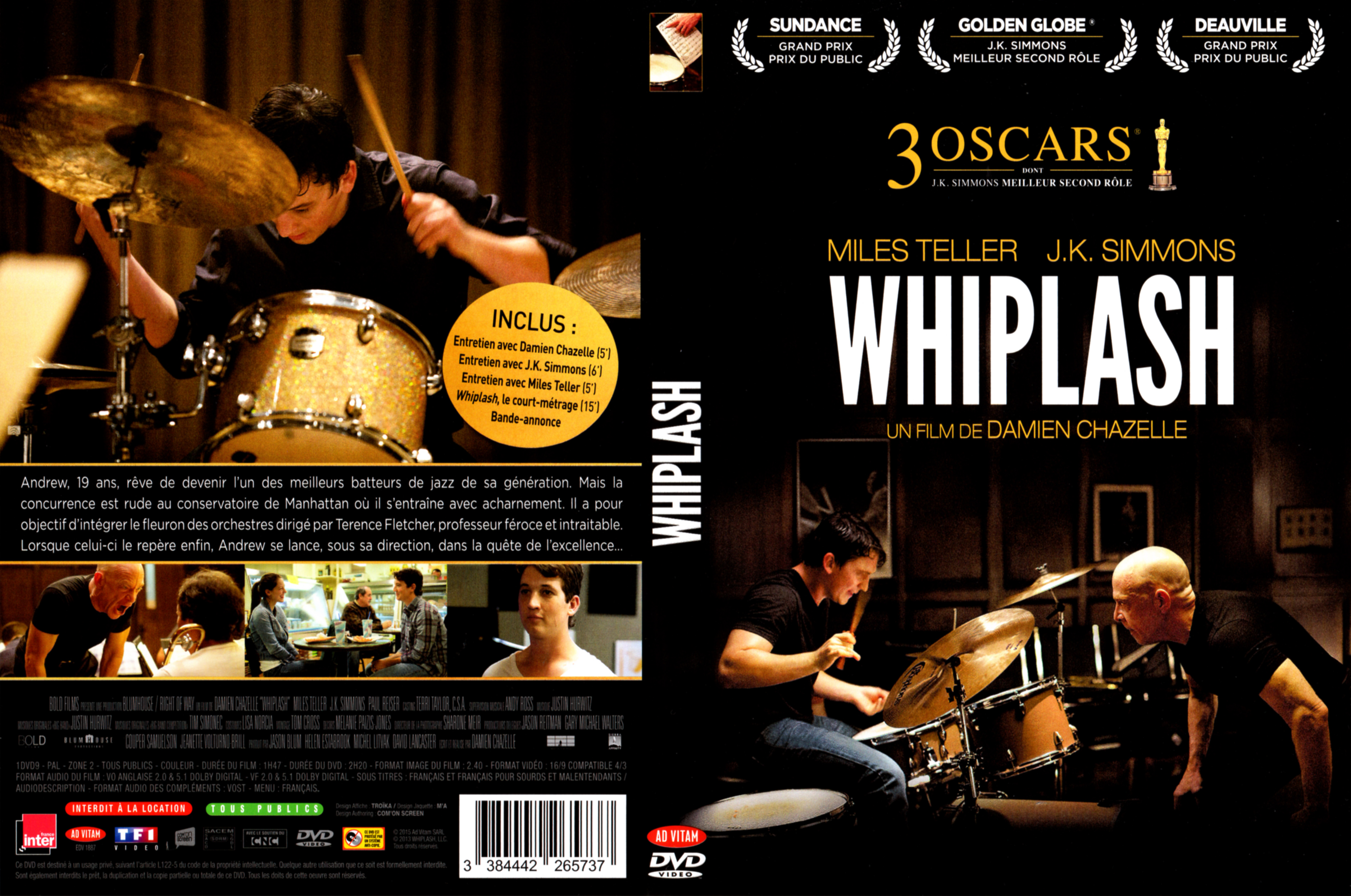 Jaquette DVD Whiplash