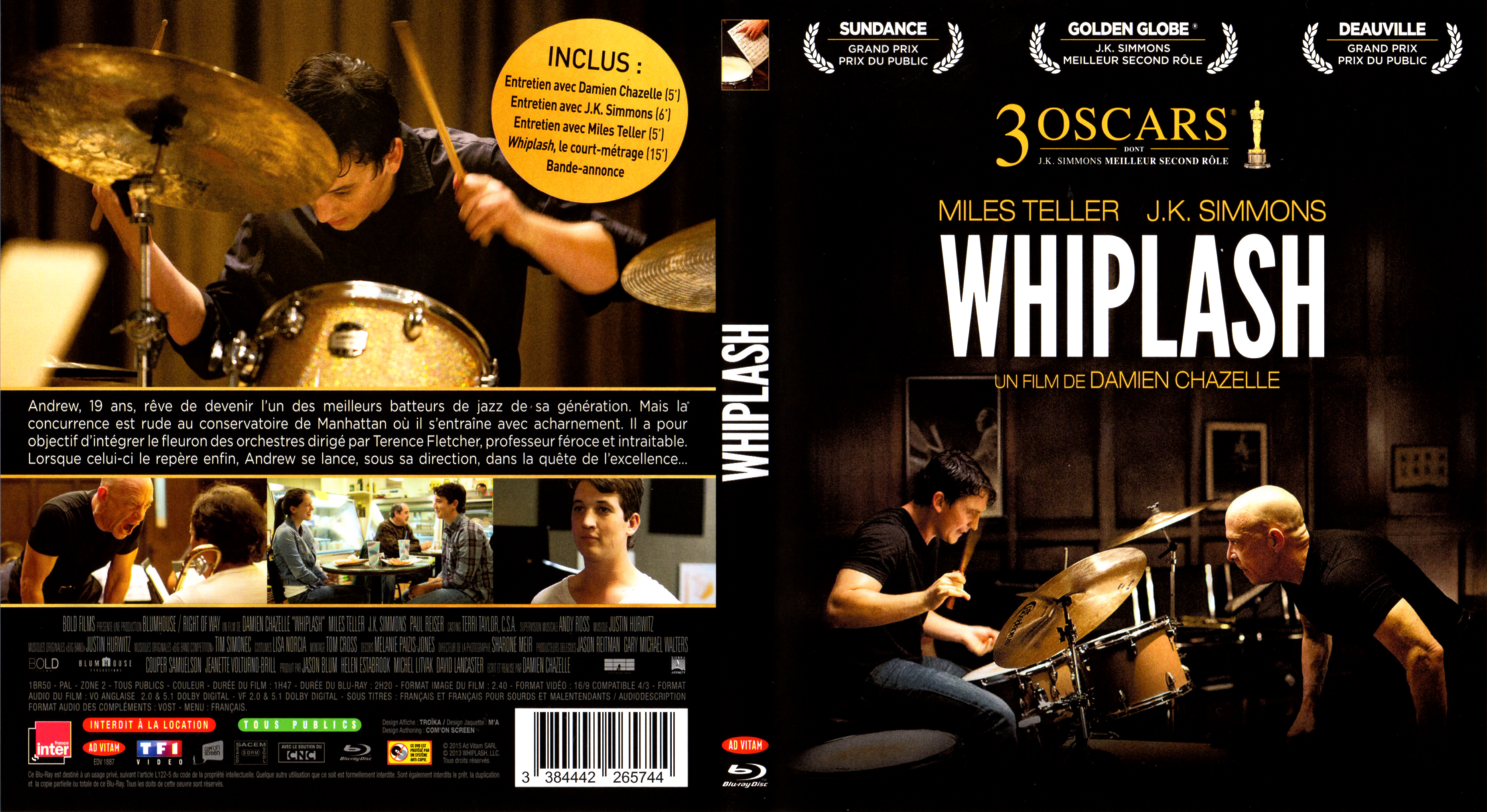 Jaquette DVD Whiplash (BLU-RAY)