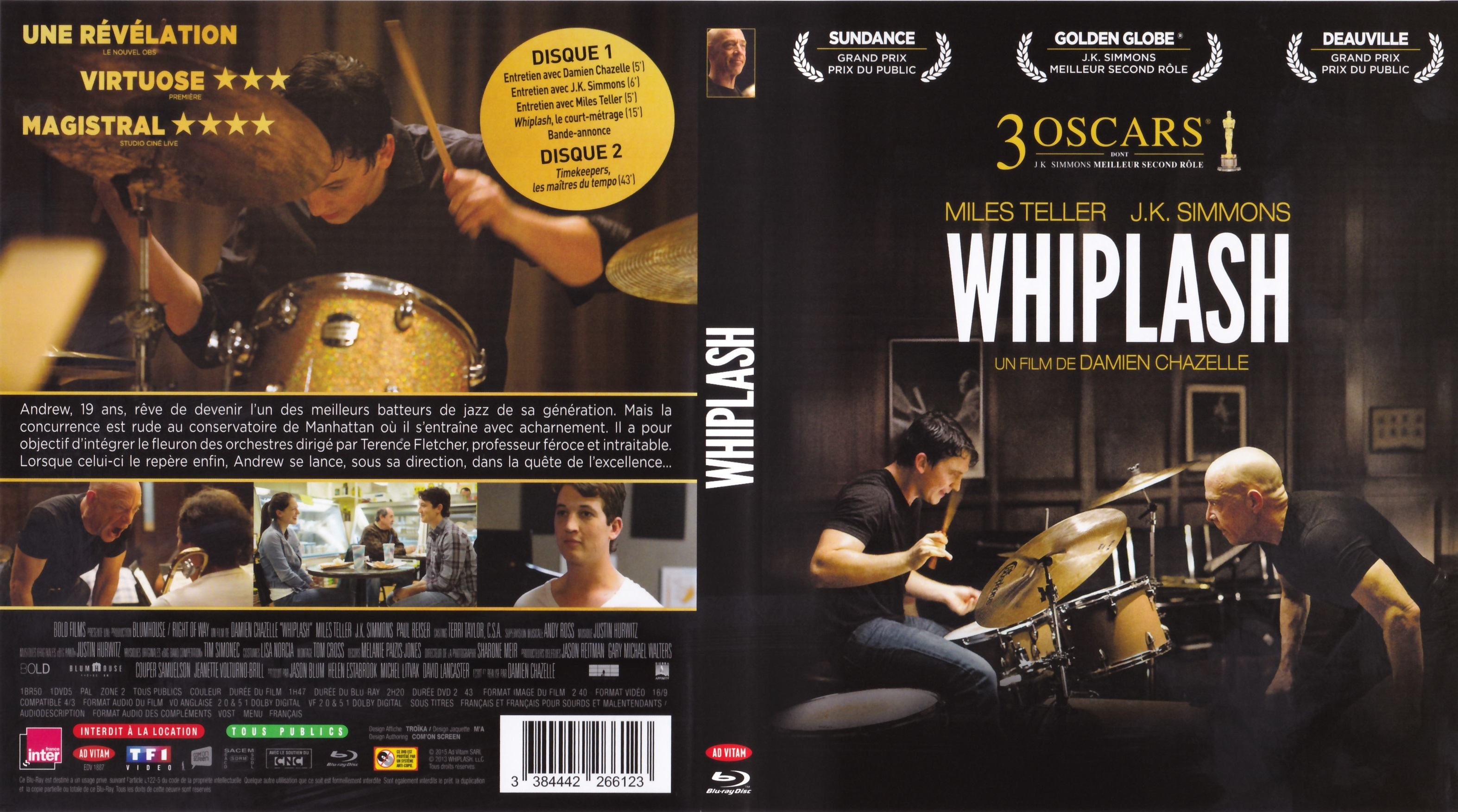 Jaquette DVD Whiplash (BLU-RAY) v2