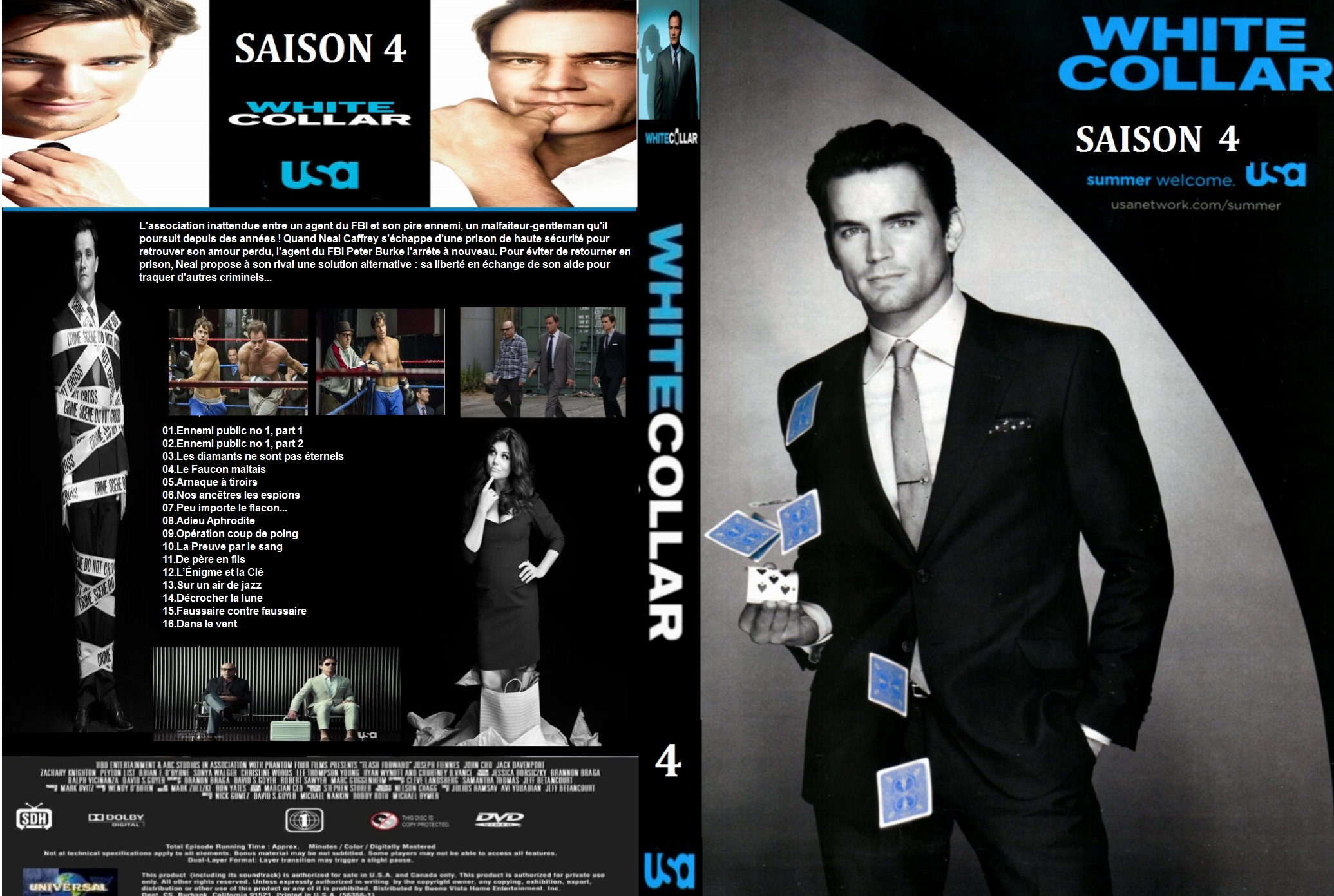 Jaquette DVD White Collar saison 4 custom