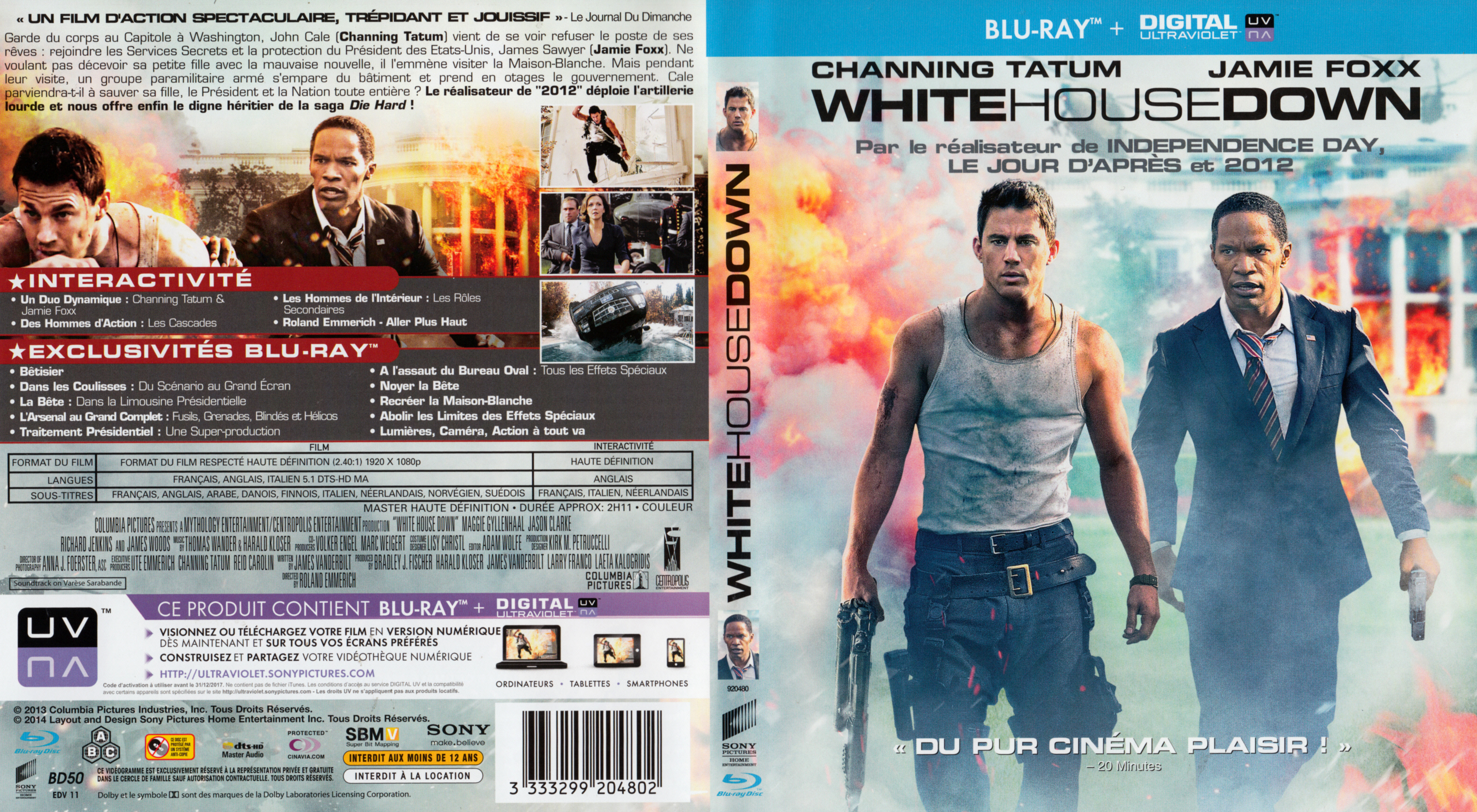 Jaquette DVD White House Down (BLU-RAY)