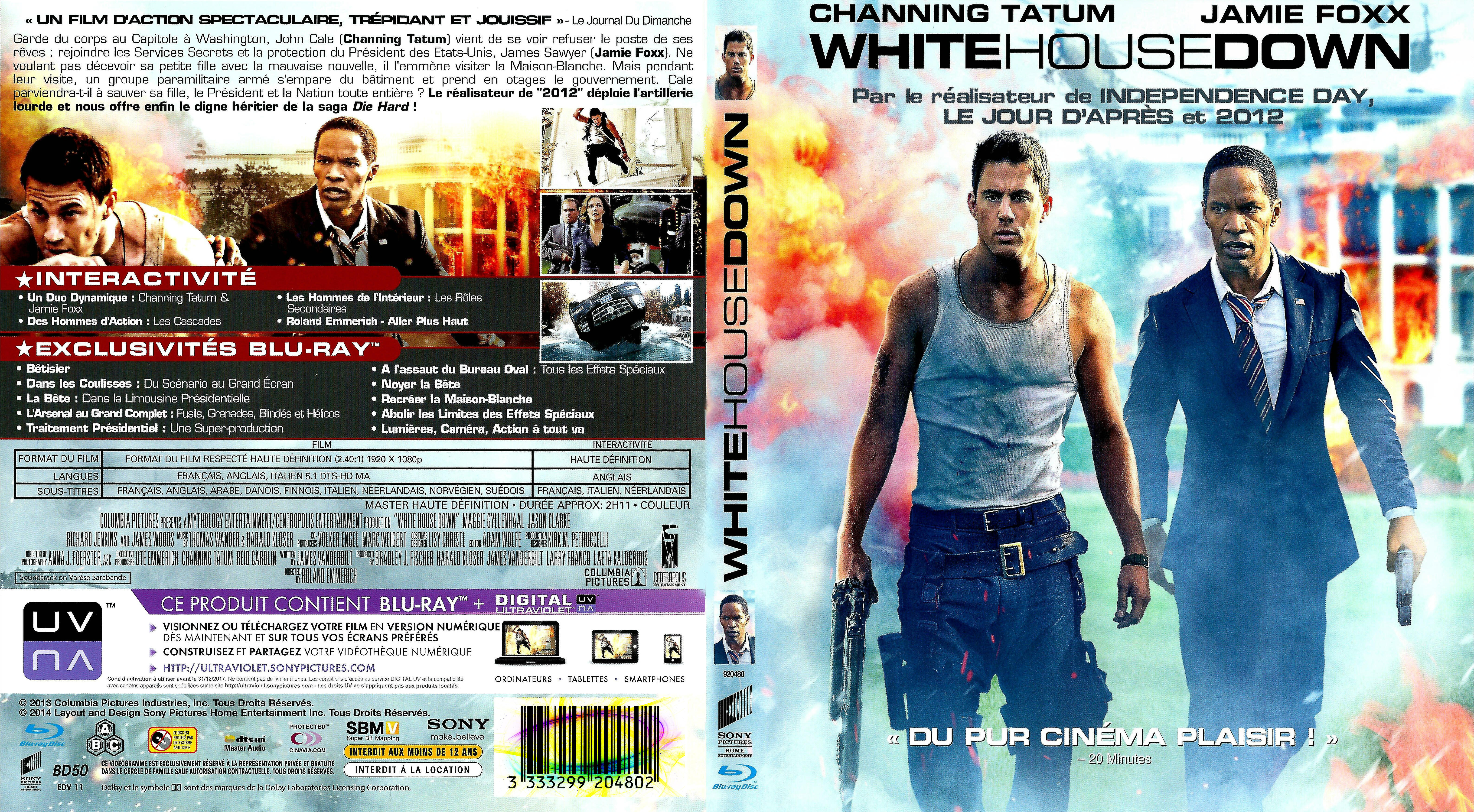 Jaquette DVD White House Down custom (BLU-RAY) v2