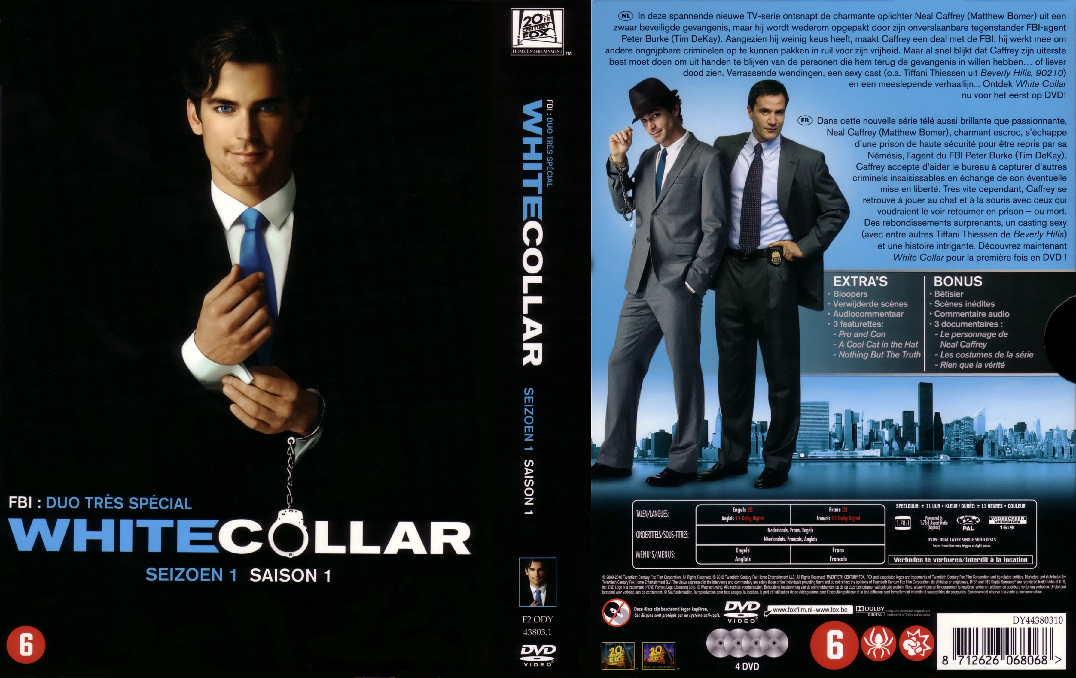 Jaquette DVD White collar saison 1 COFFRET