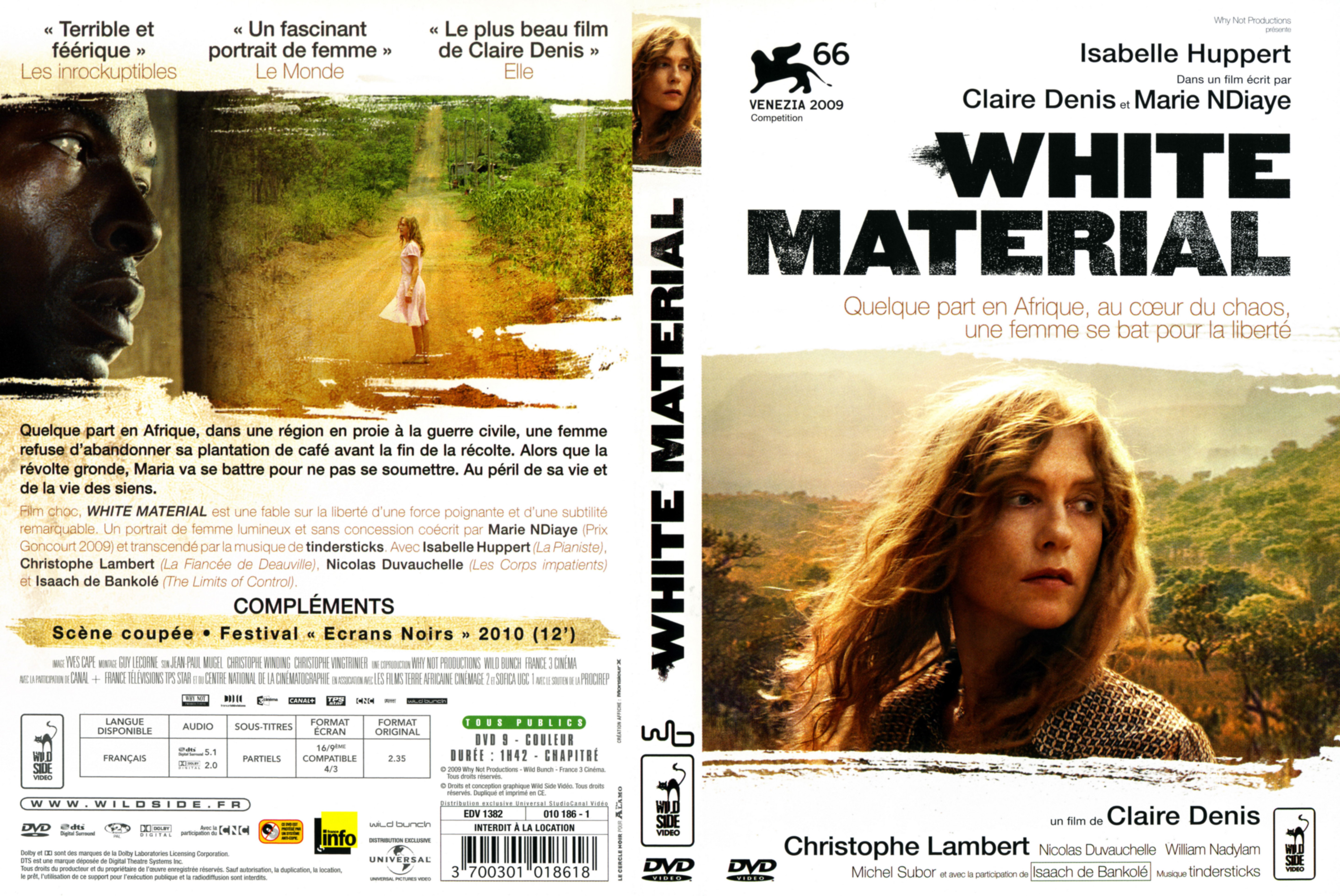Jaquette DVD White material