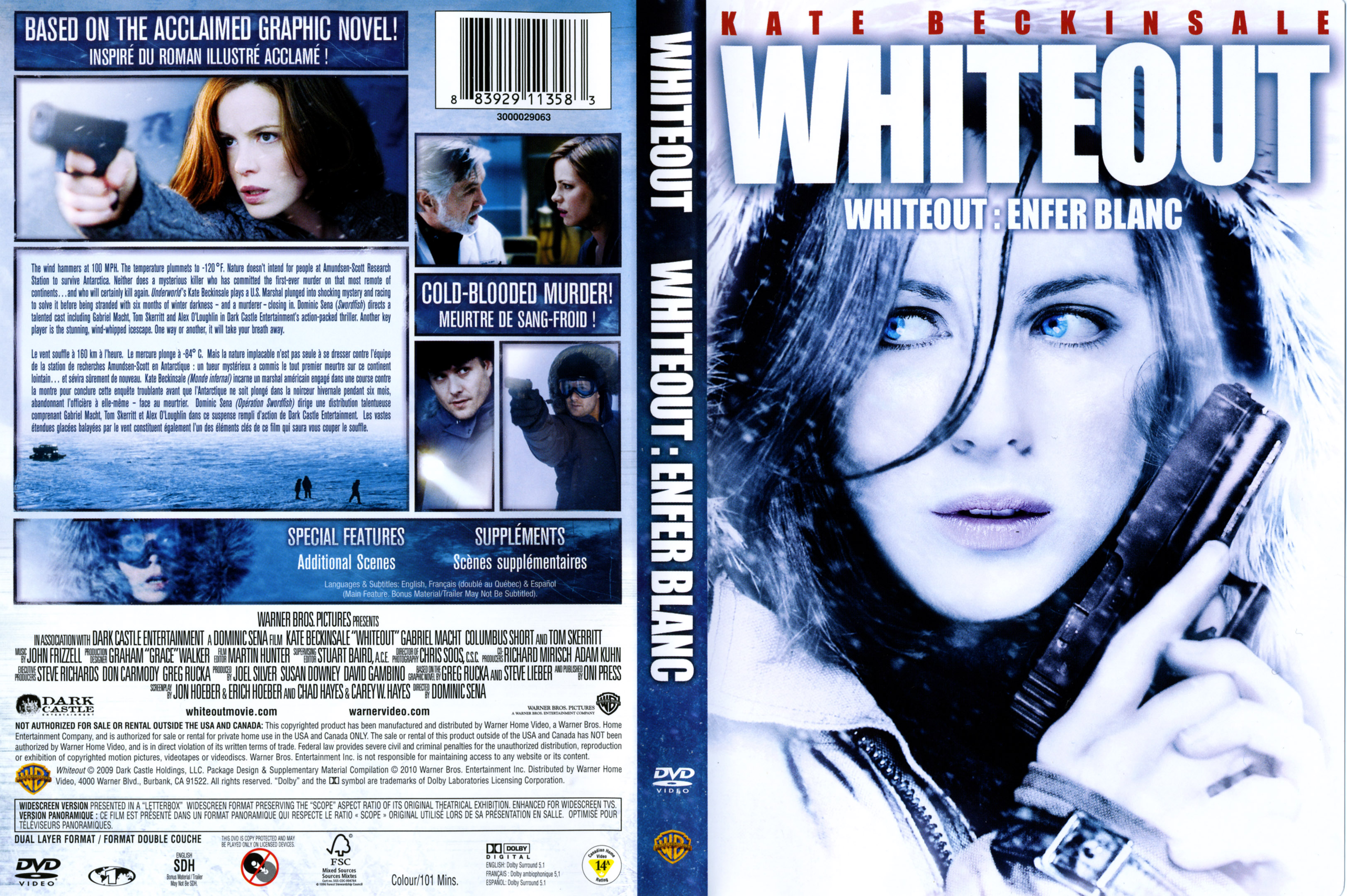 Jaquette DVD Whiteout Enfer Blanc (Canadienne)