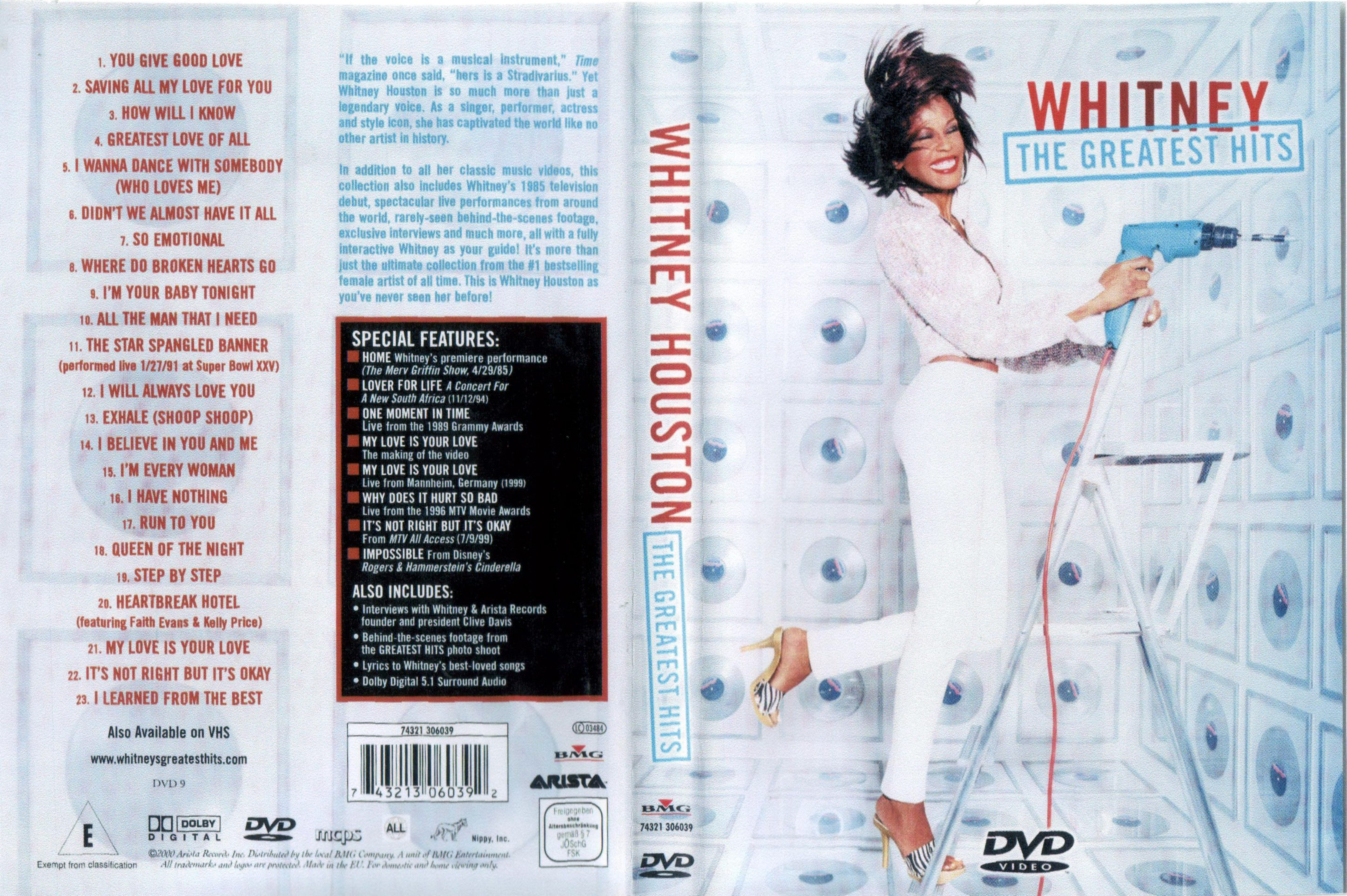 Jaquette DVD Whitney Houston The greatest hits