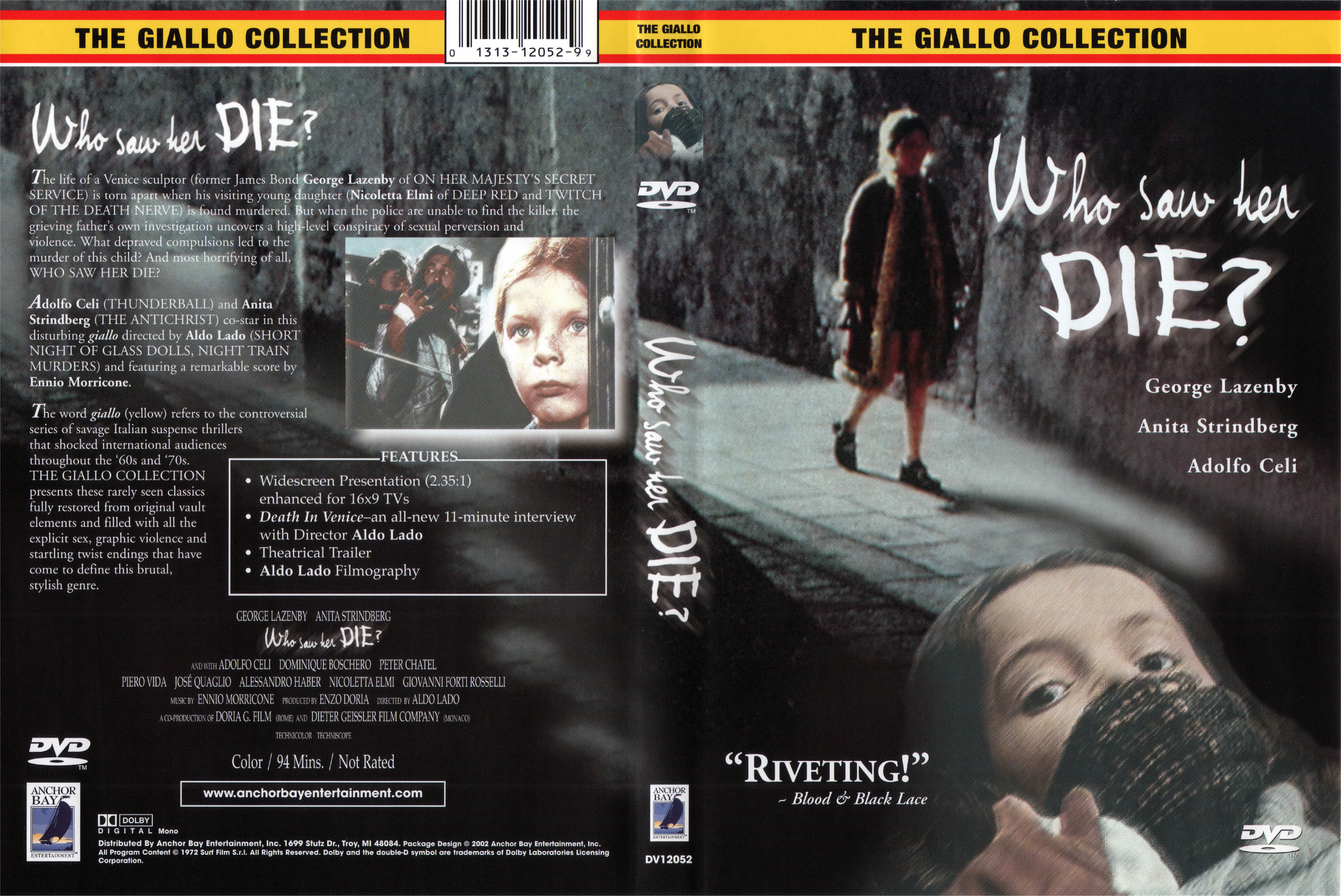Jaquette DVD Who saw her die Zone 1