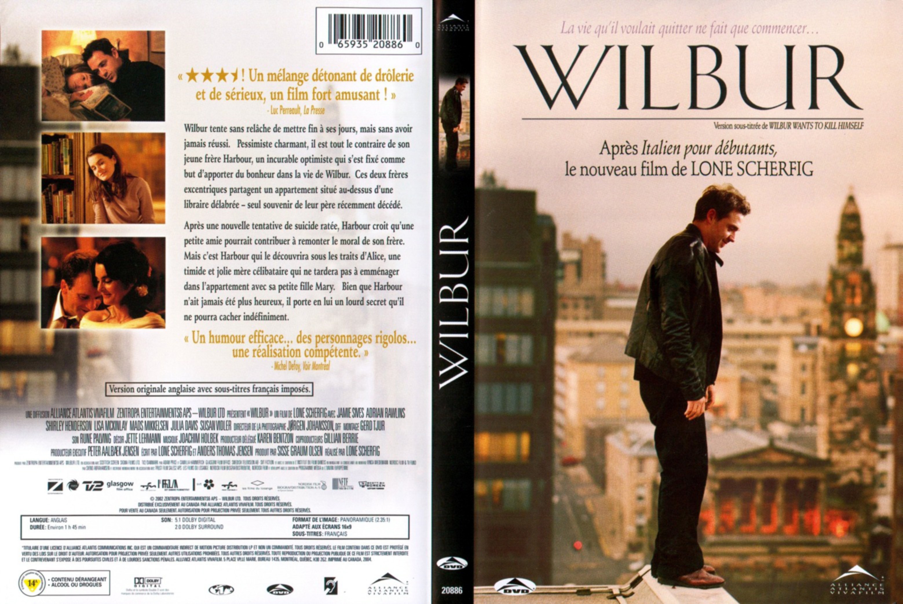 Jaquette DVD Wilbur