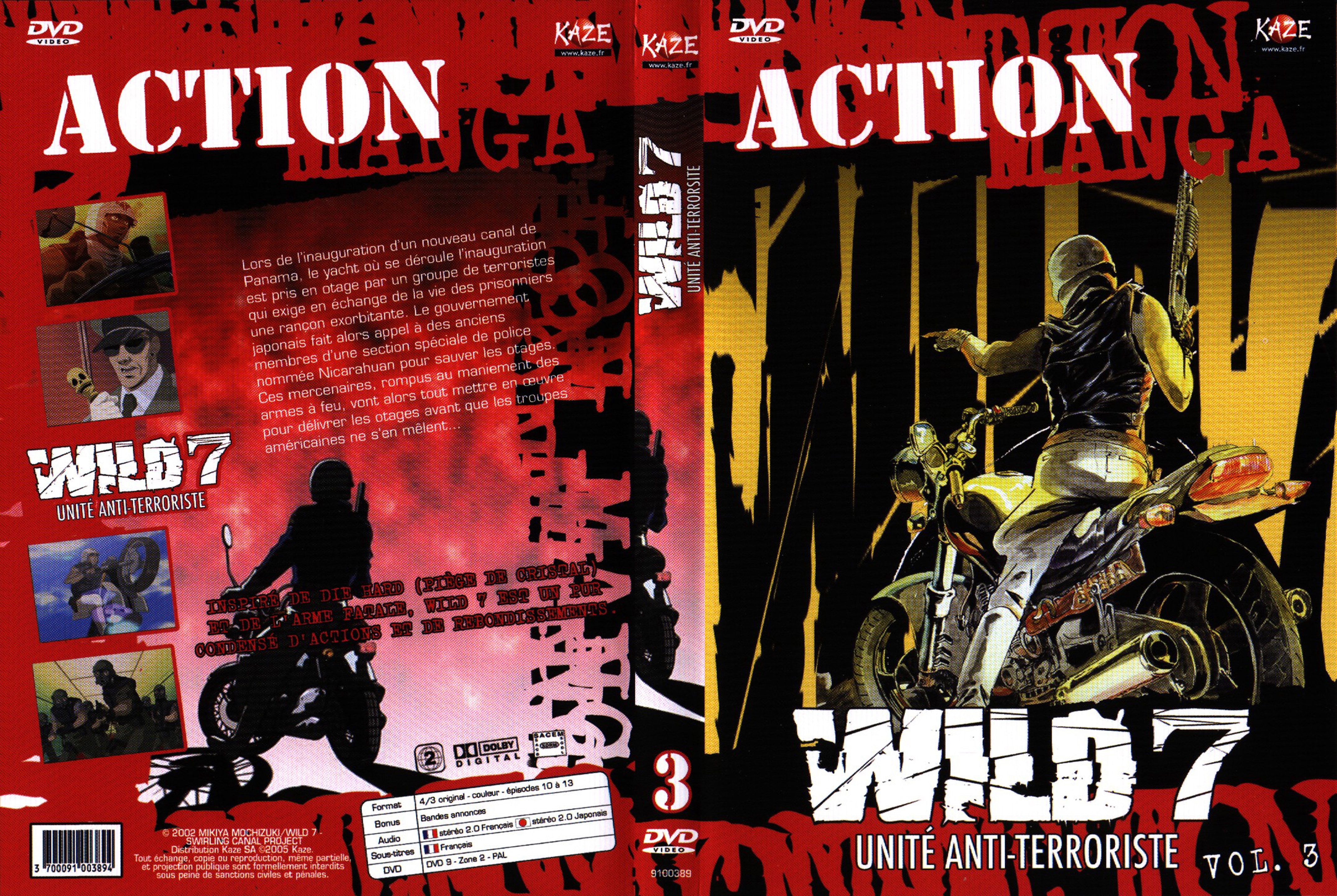 Jaquette DVD Wild 7 vol 3