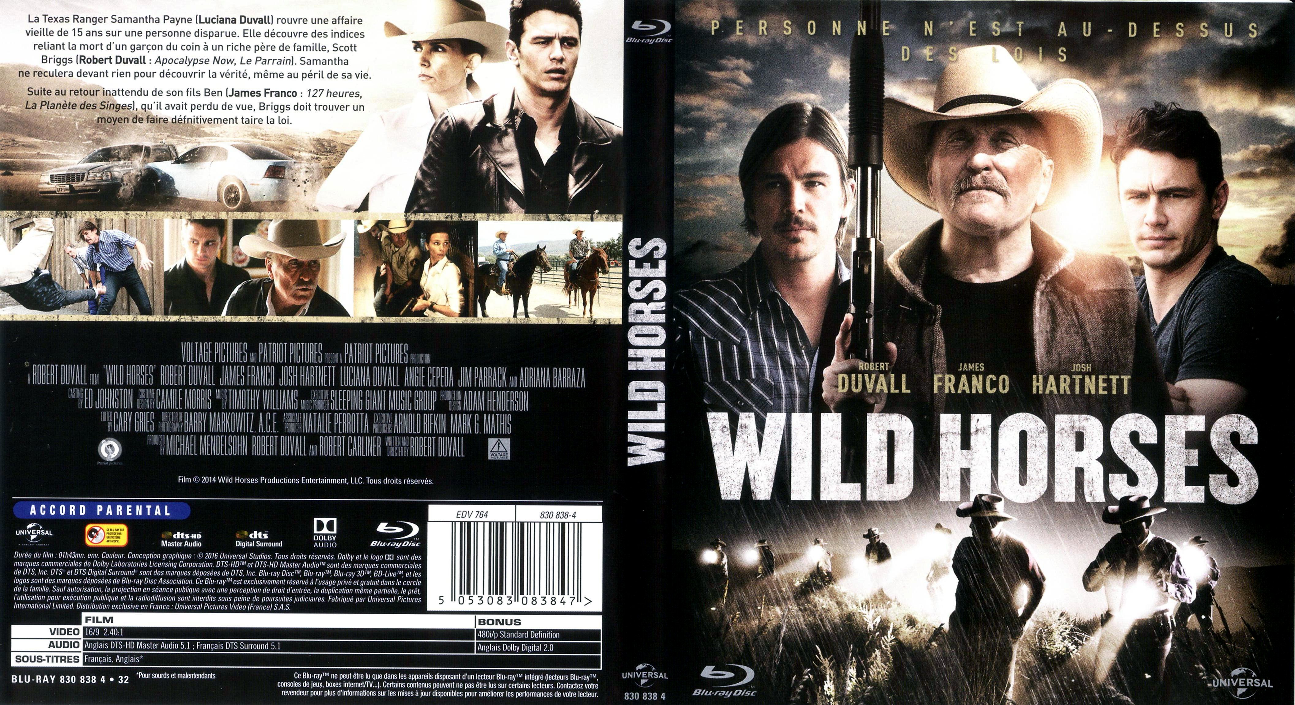 Jaquette DVD Wild horses (BLU-RAY)
