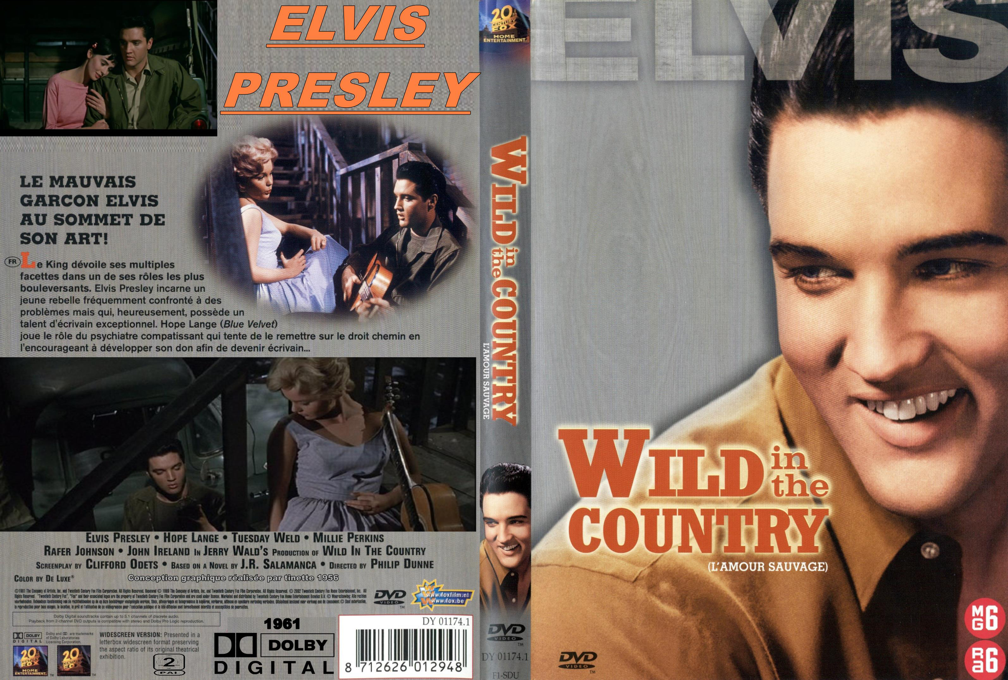 Jaquette DVD Wild in the country custom