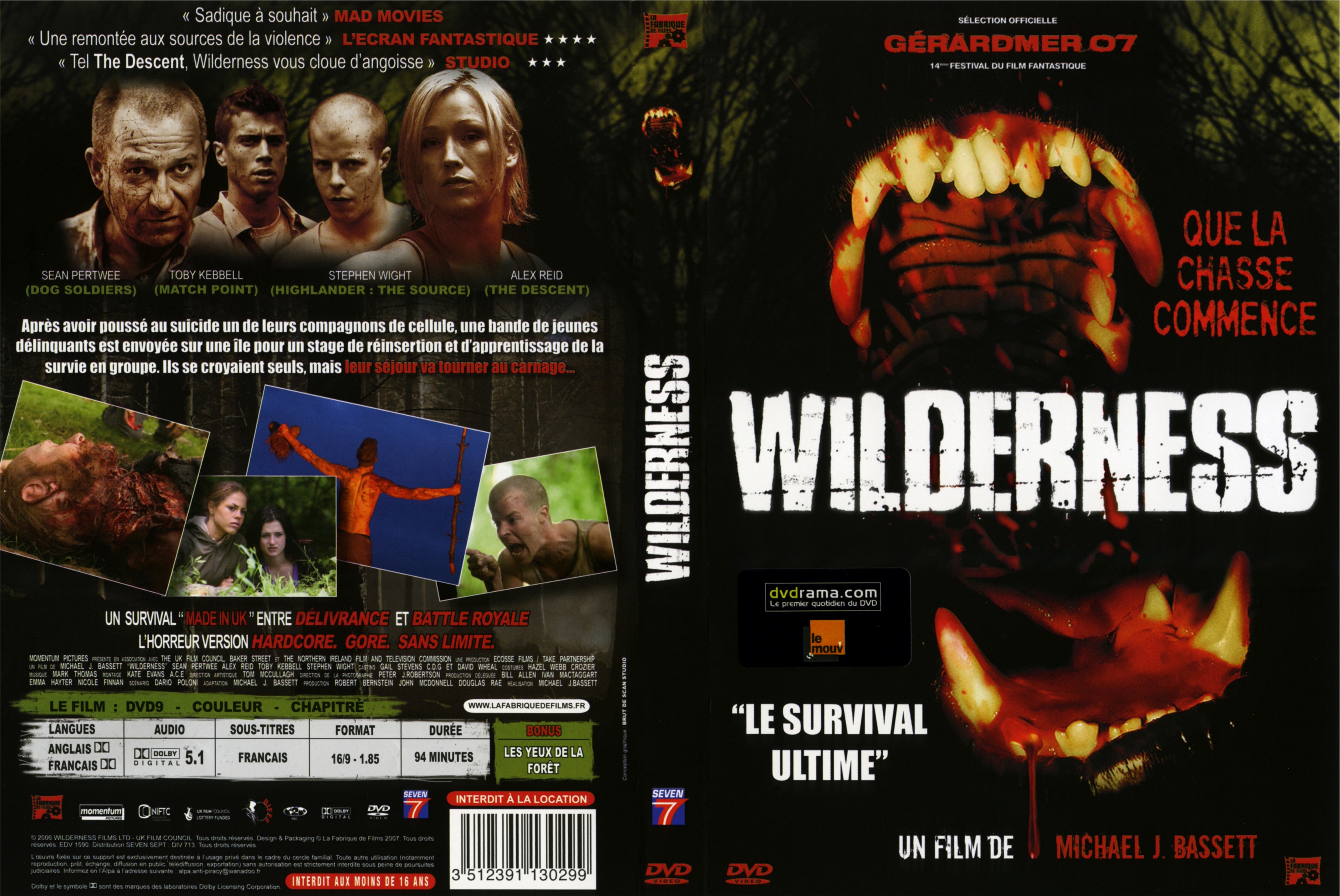 Jaquette DVD Wilderness