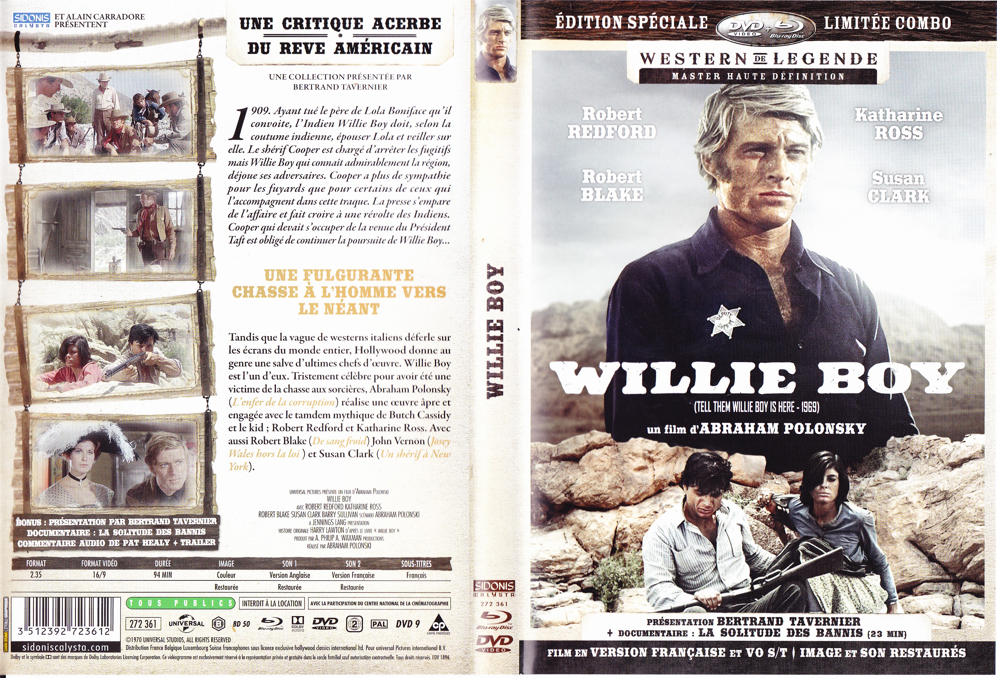 Jaquette DVD Willie boy (BLU-RAY)