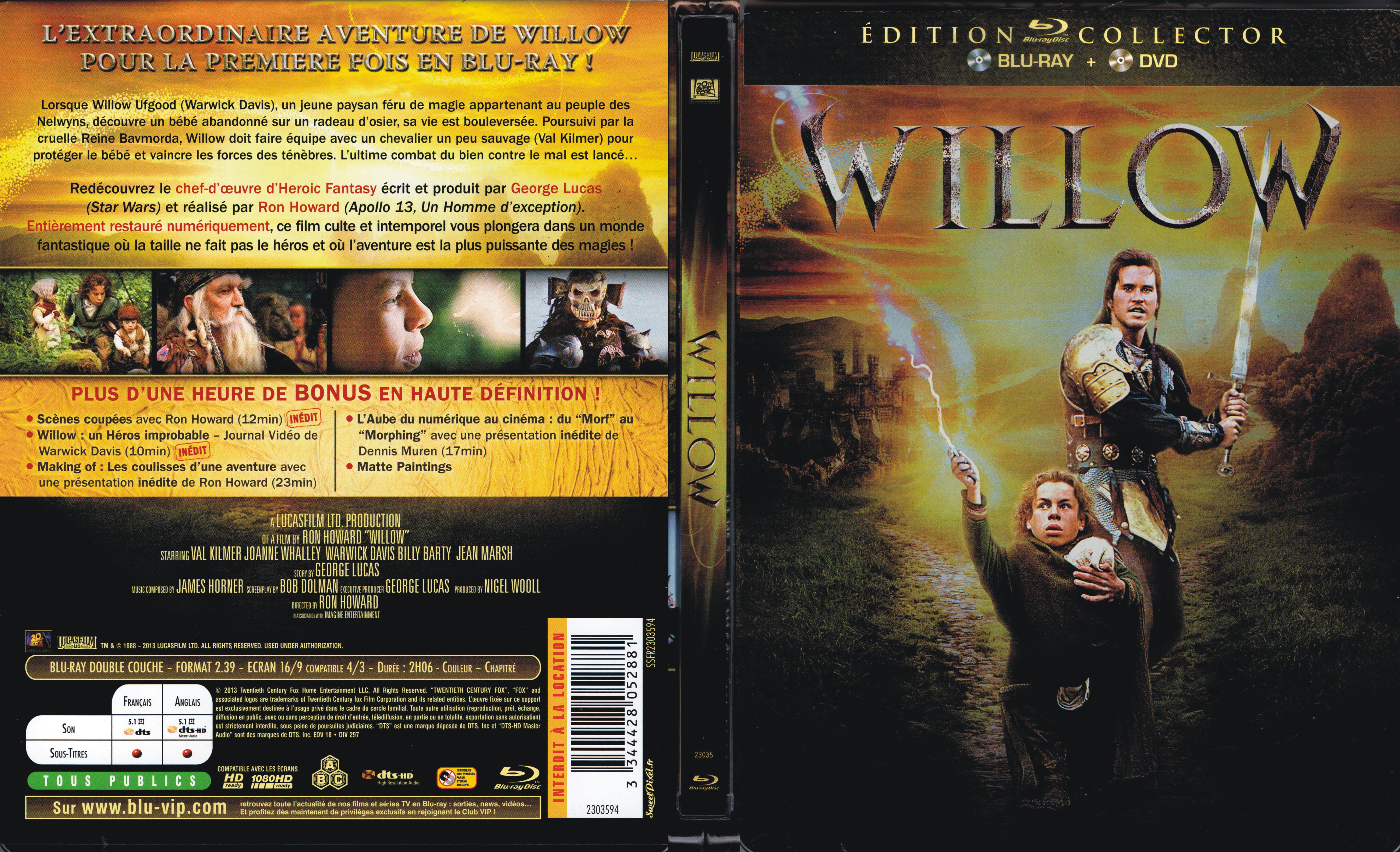 Jaquette DVD Willow (BLU-RAY)