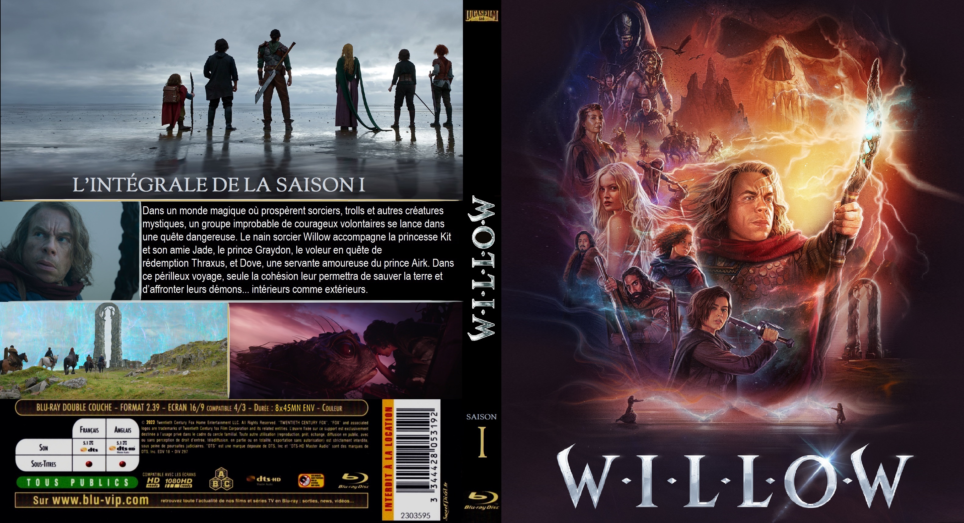 Jaquette DVD Willow saison 1 BLU RAY custom