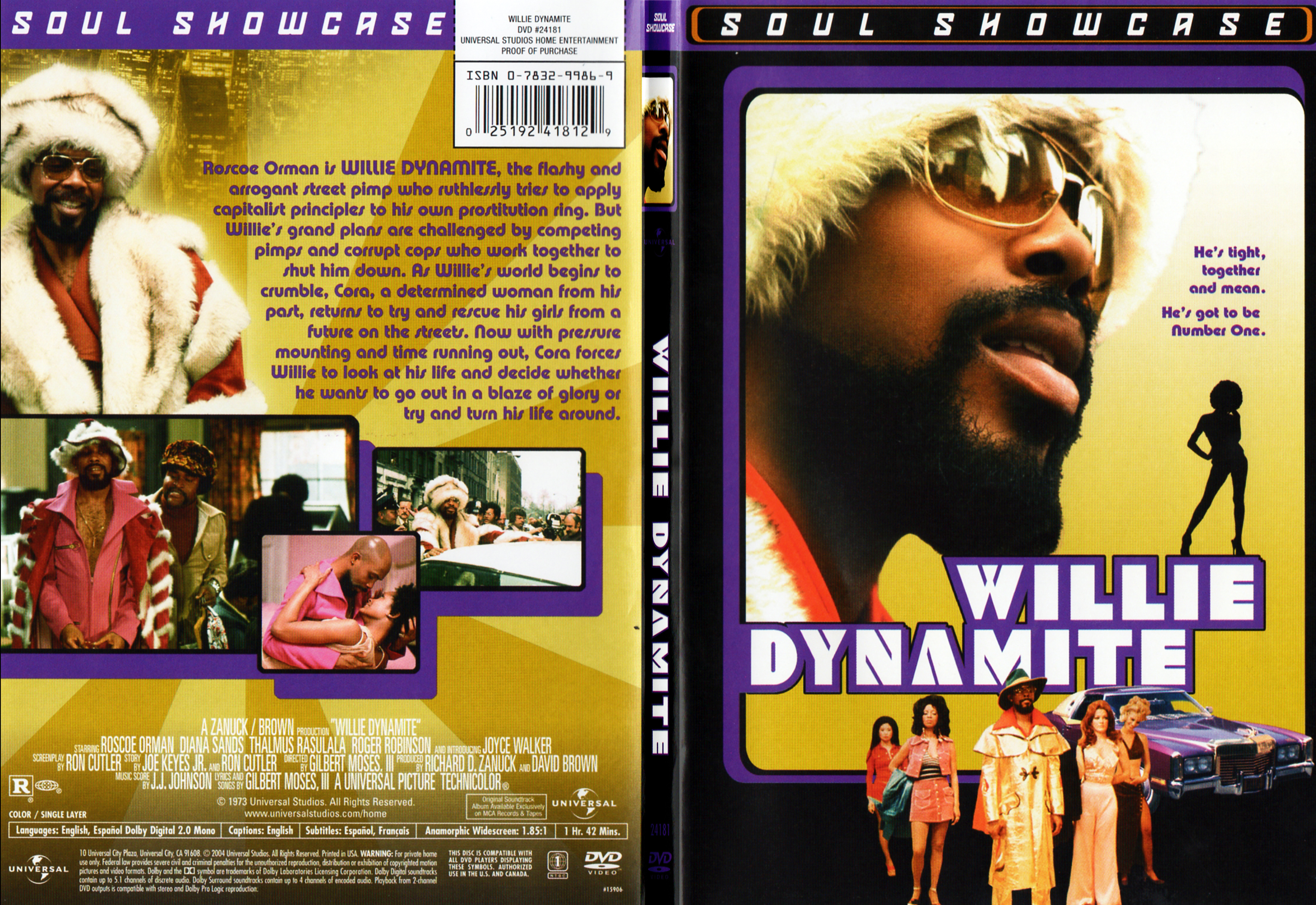 Jaquette DVD Willy Dynamite Zone 1 - SLIM