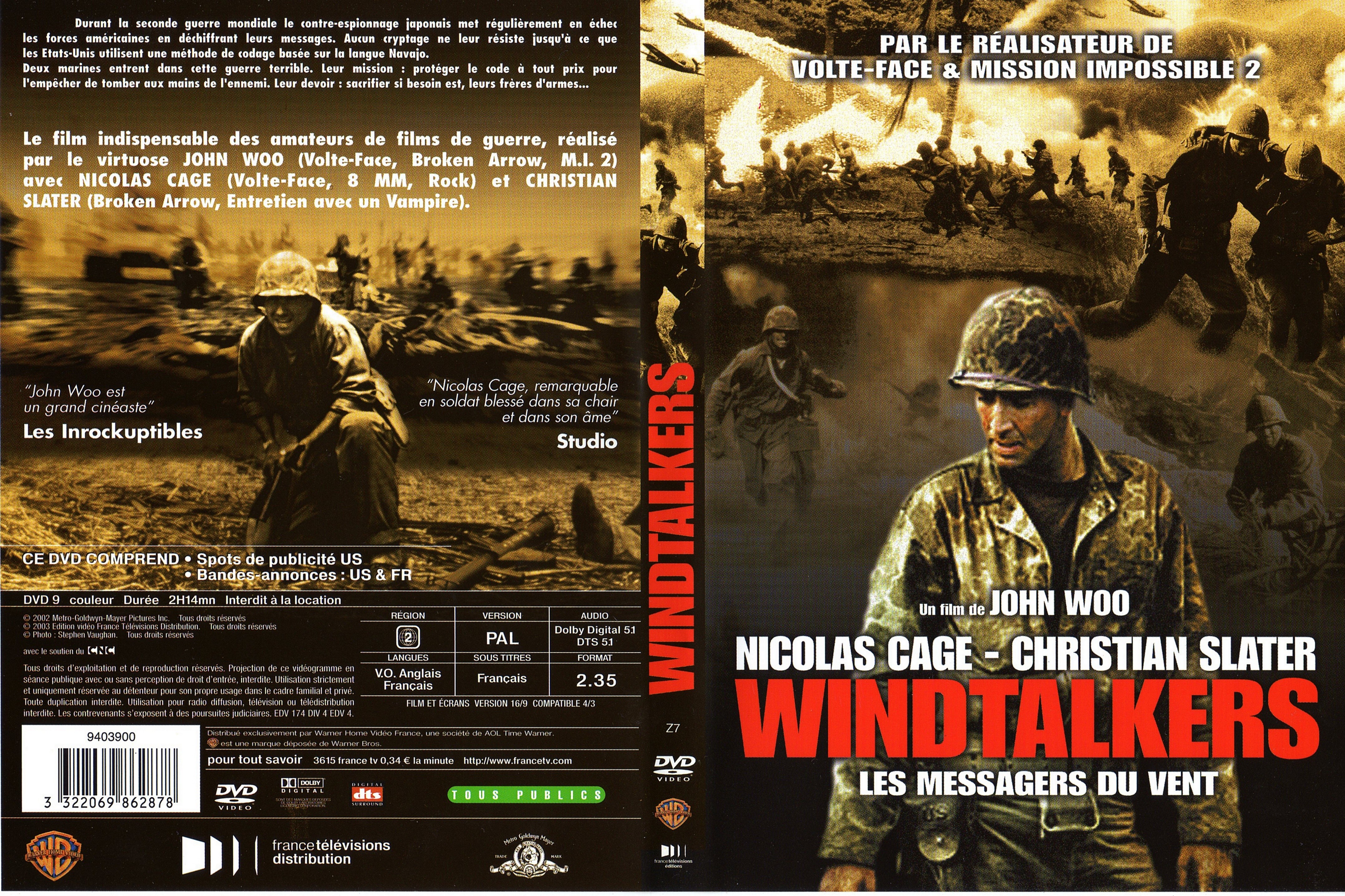Jaquette DVD Windtalkers