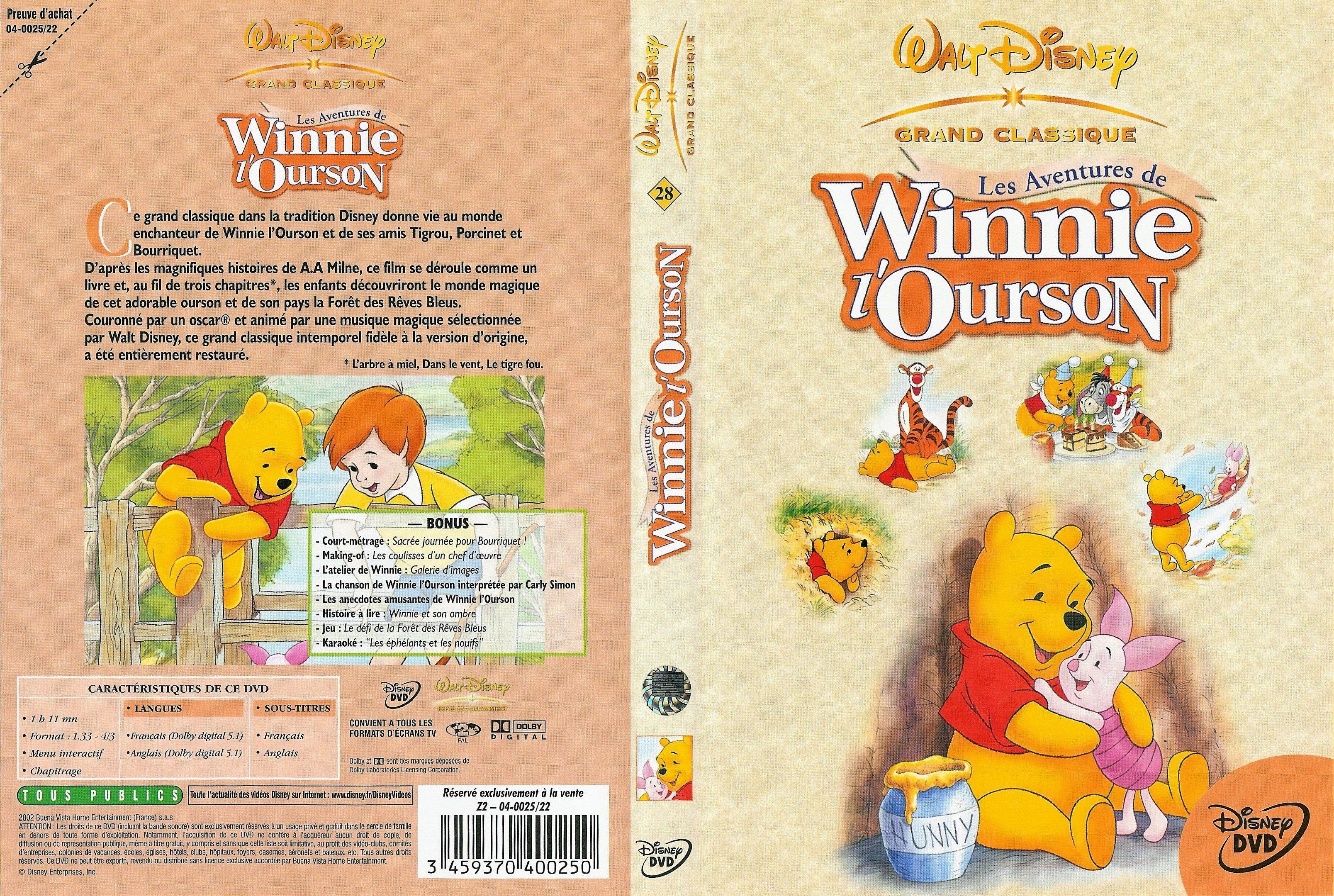 Jaquette DVD Winnie l