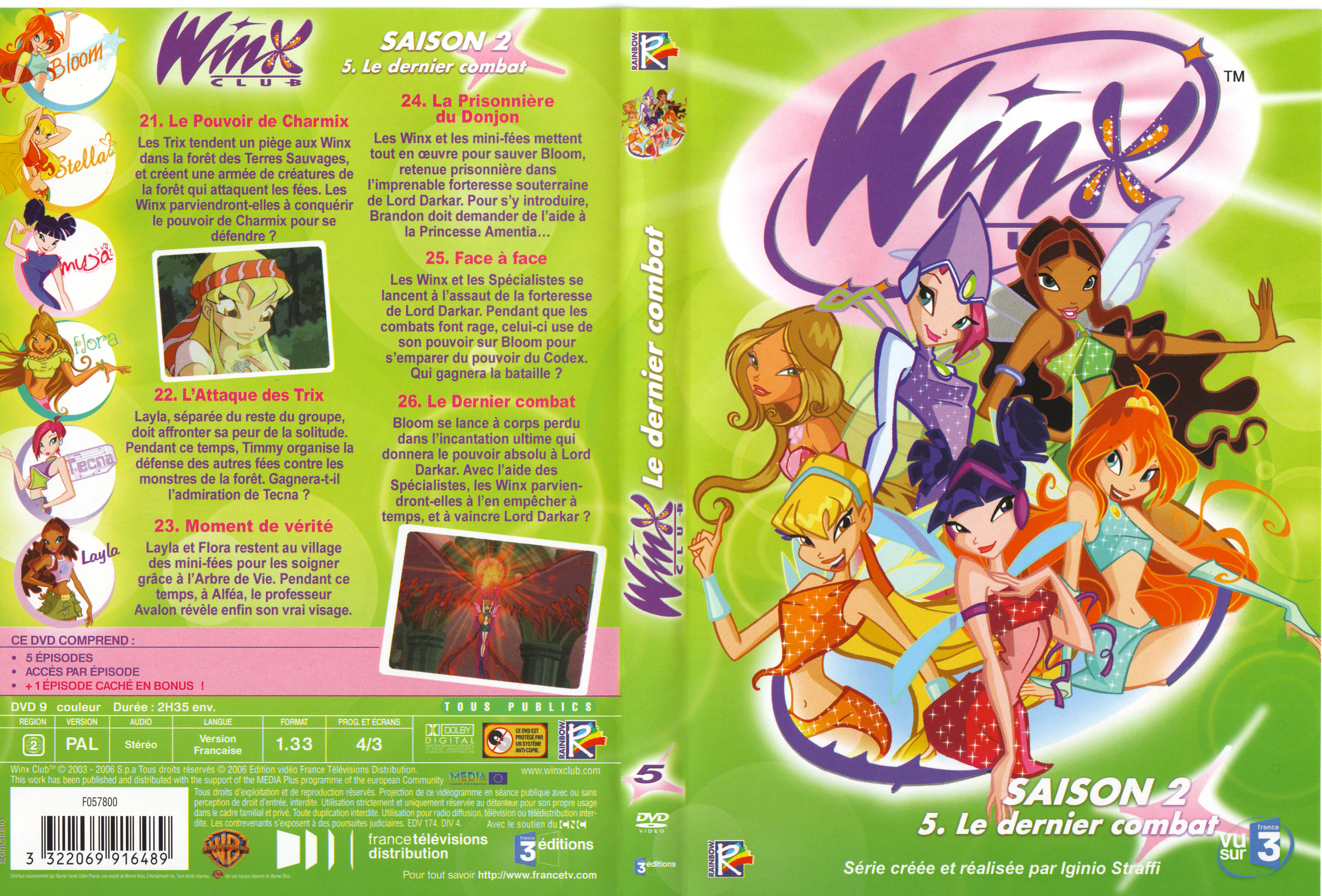 Jaquette DVD Winx Saison 2 vol 5