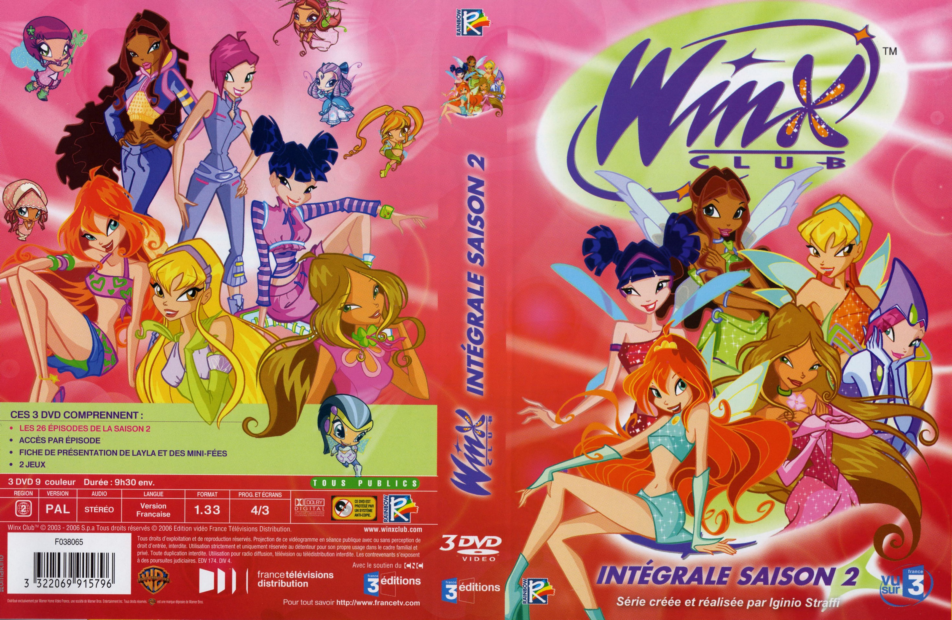 Jaquette DVD Winx club Saison 2 COFFRET