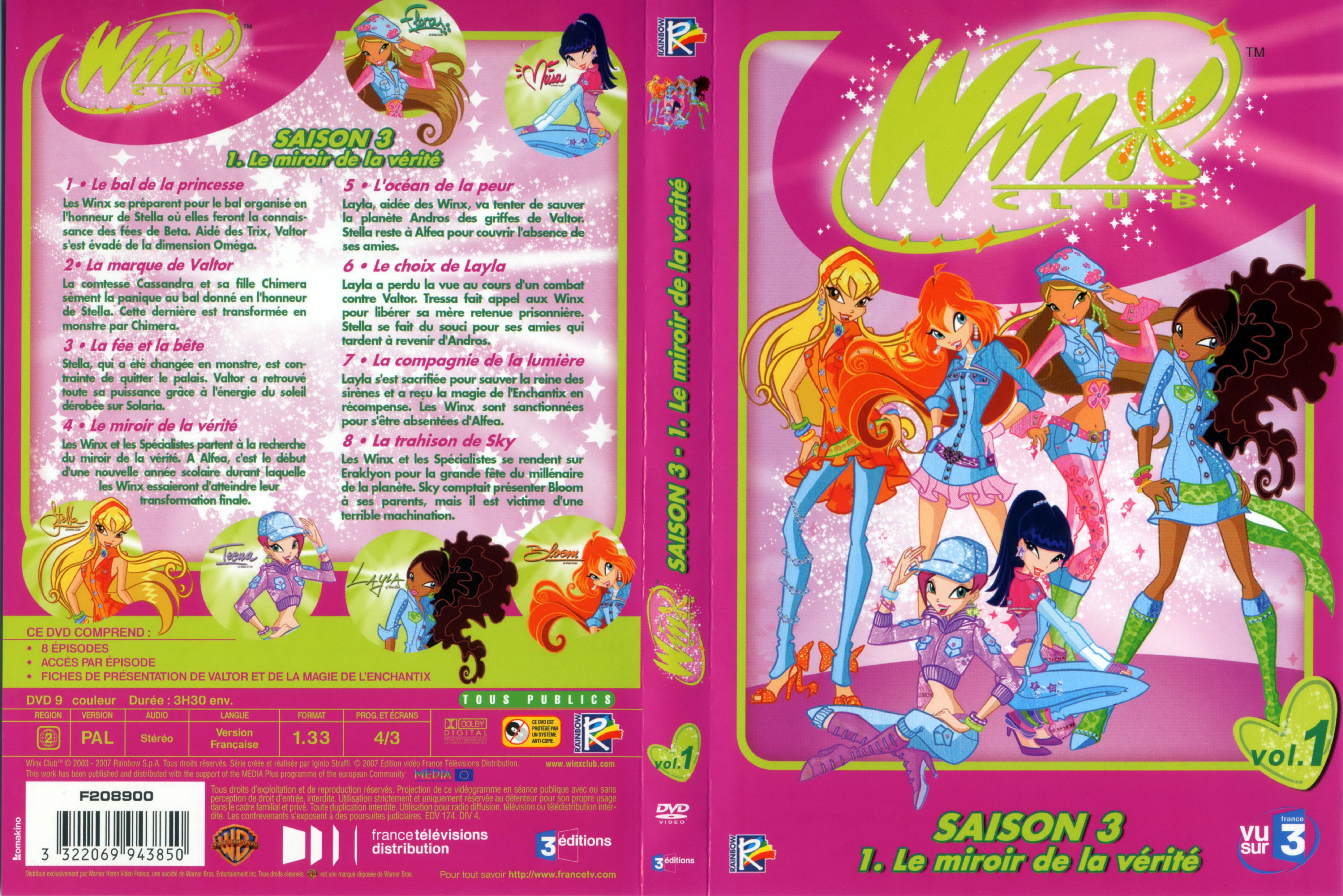 Jaquette DVD Winx club saison 3 vol 1