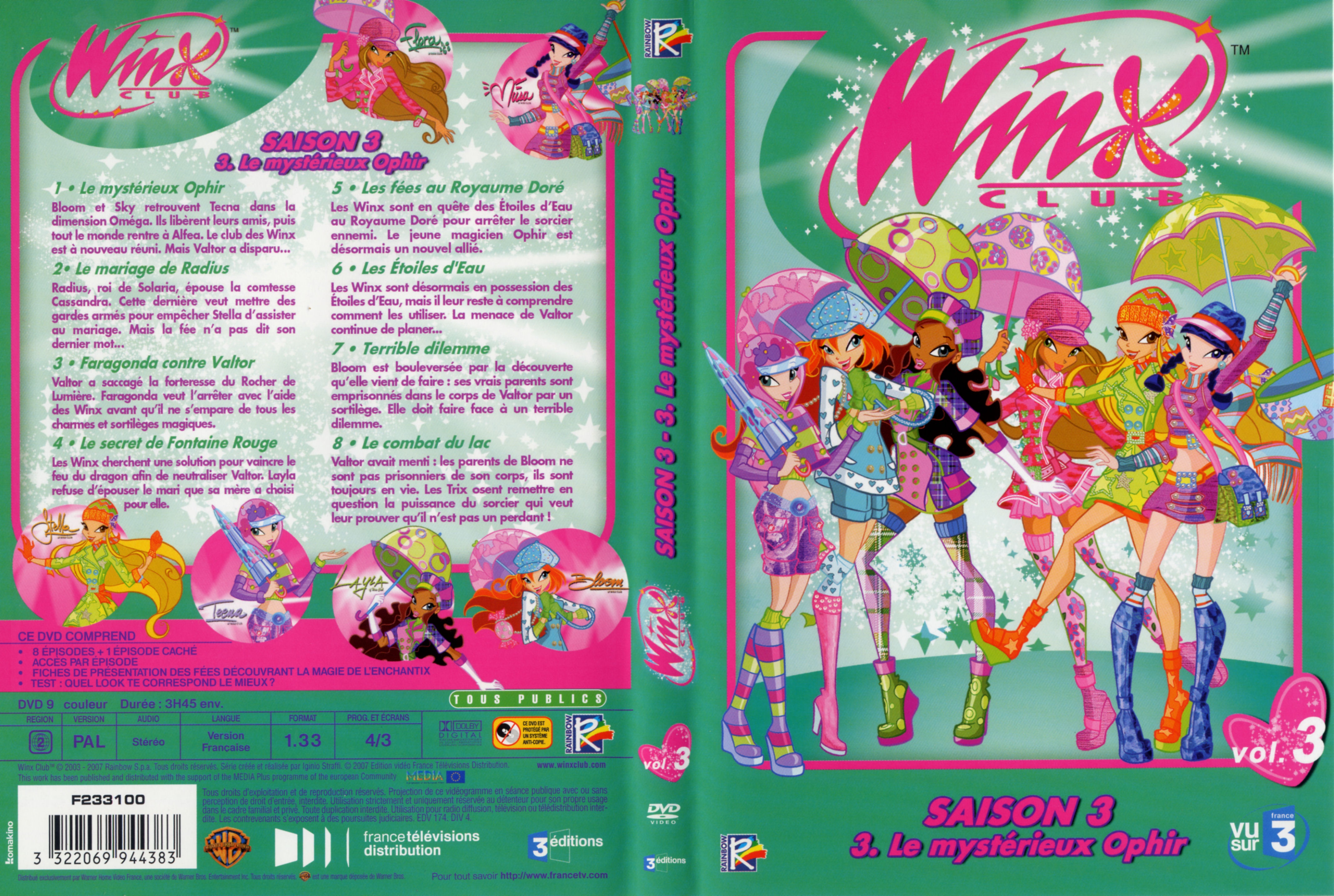 Jaquette DVD Winx club saison 3 vol 3