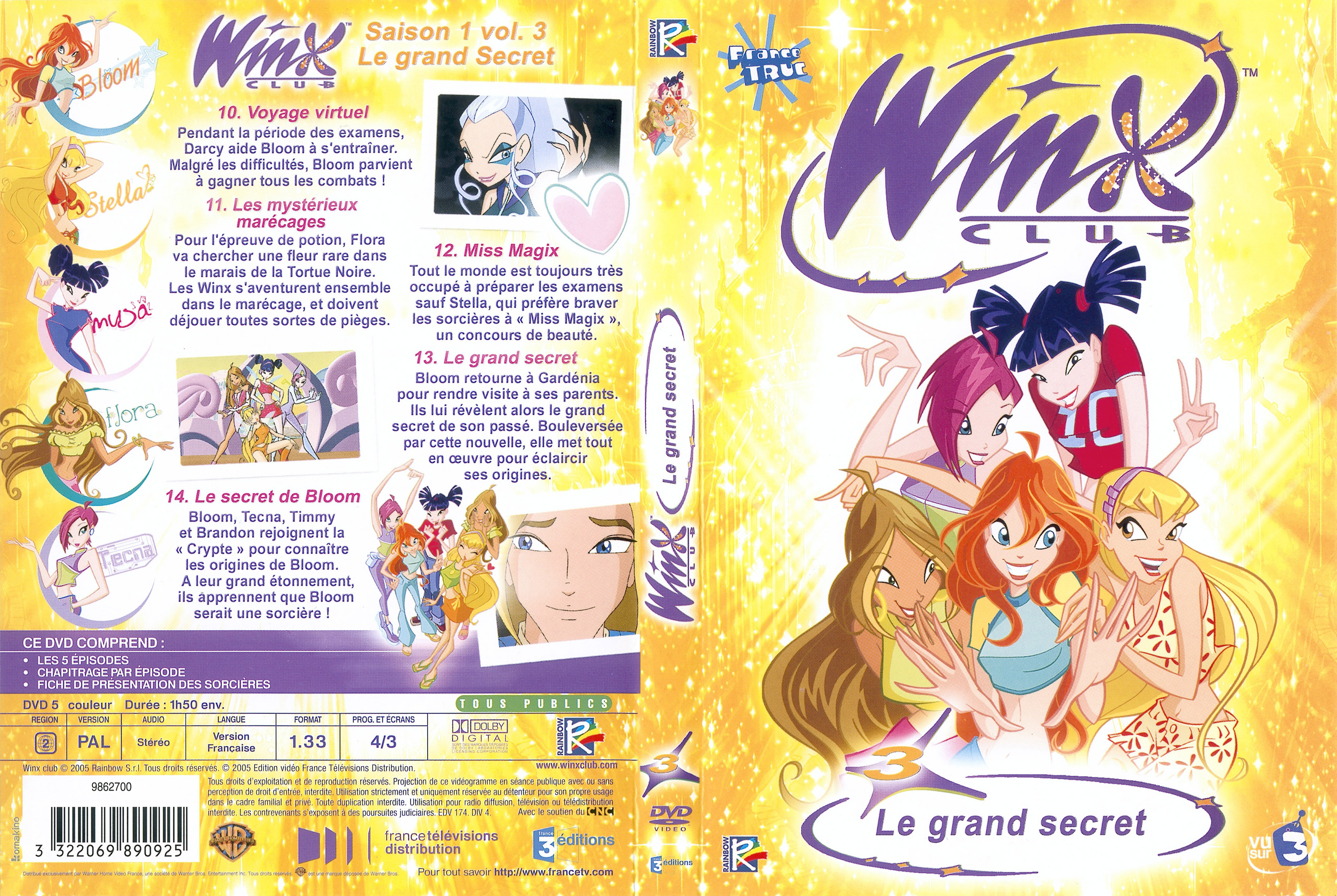 Jaquette DVD Winx clubs saison 1 vol 3