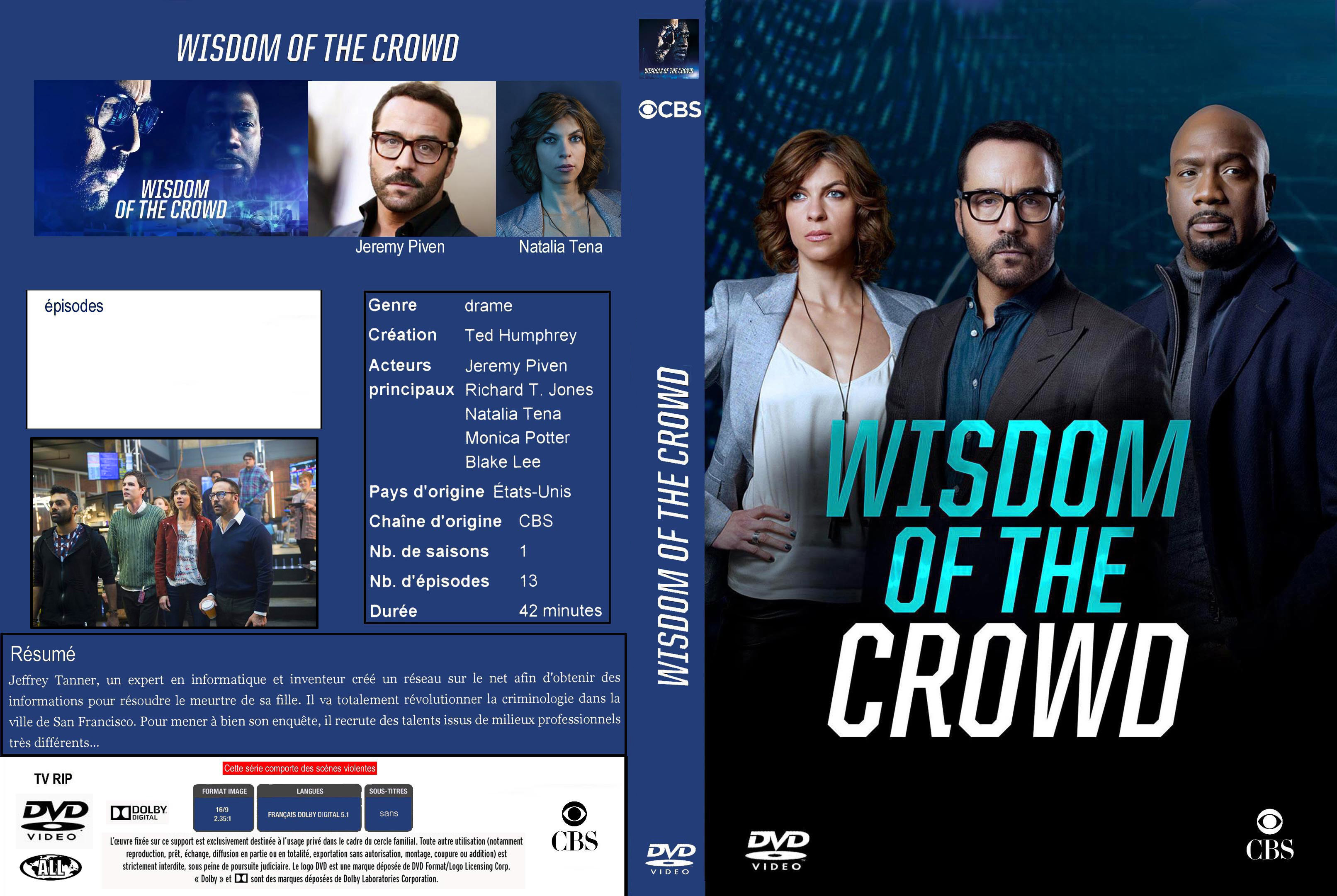 Jaquette DVD Wisdom of the crowd custom