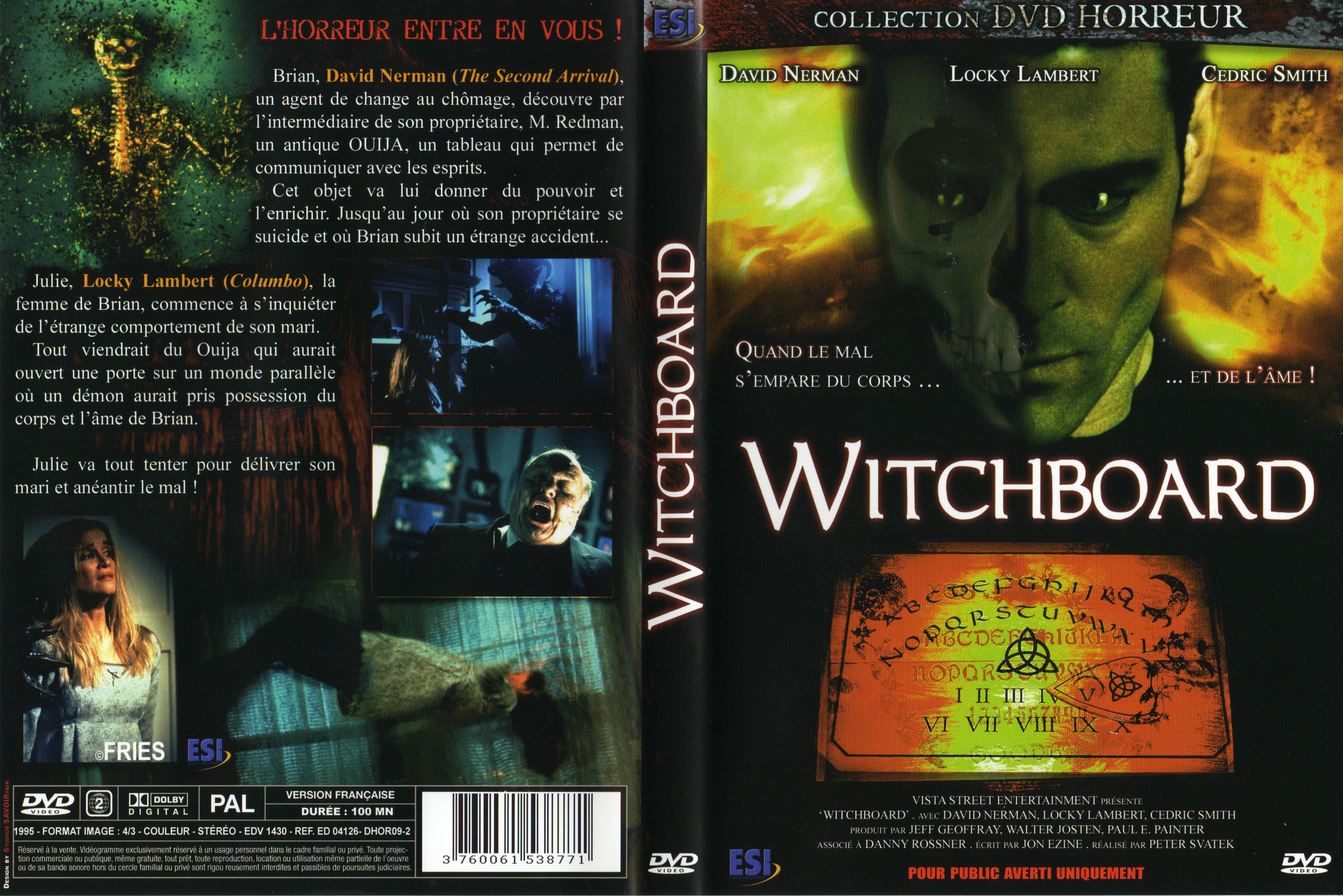 Jaquette DVD Witchboard