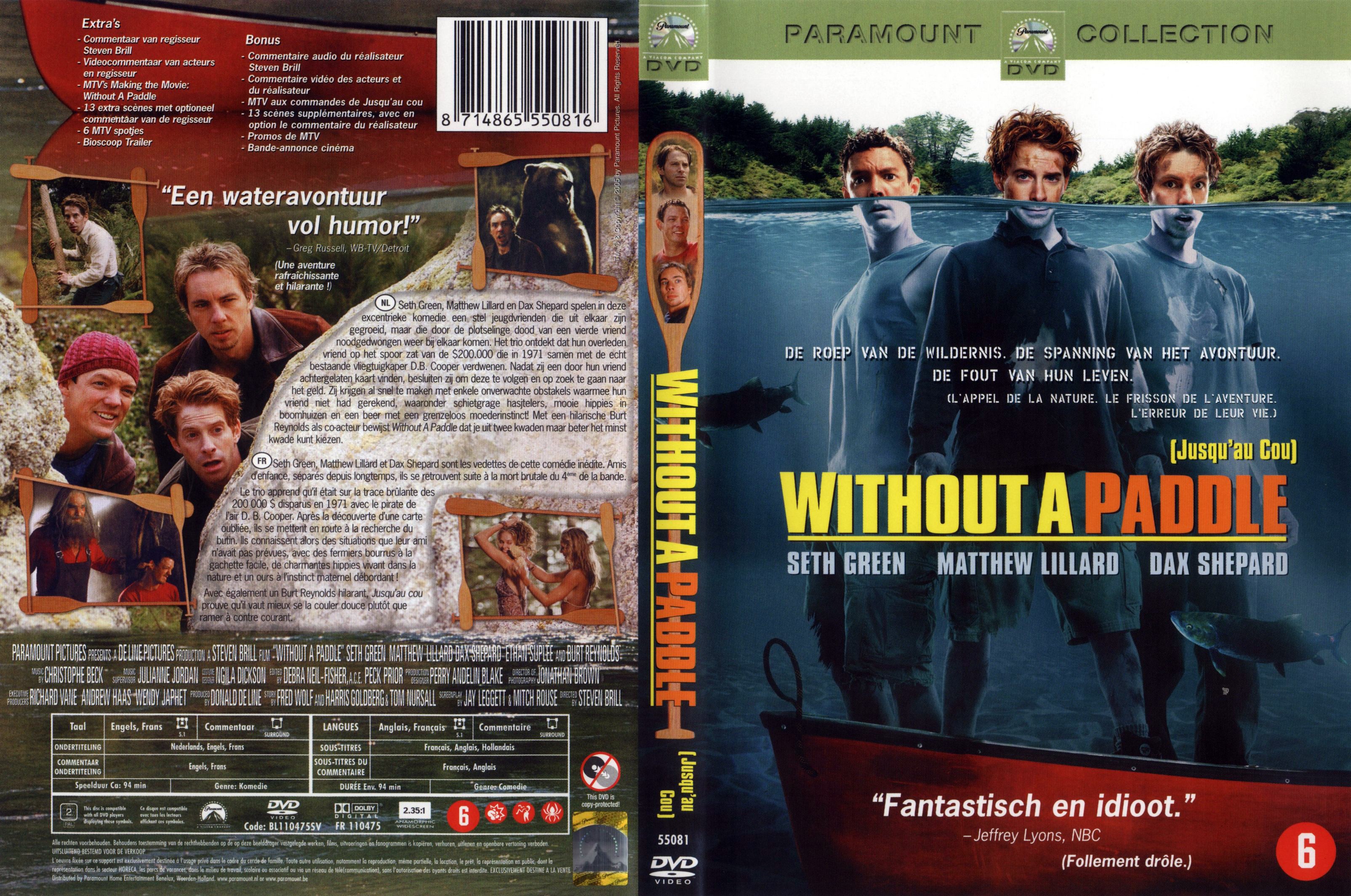 Jaquette DVD Without a paddle