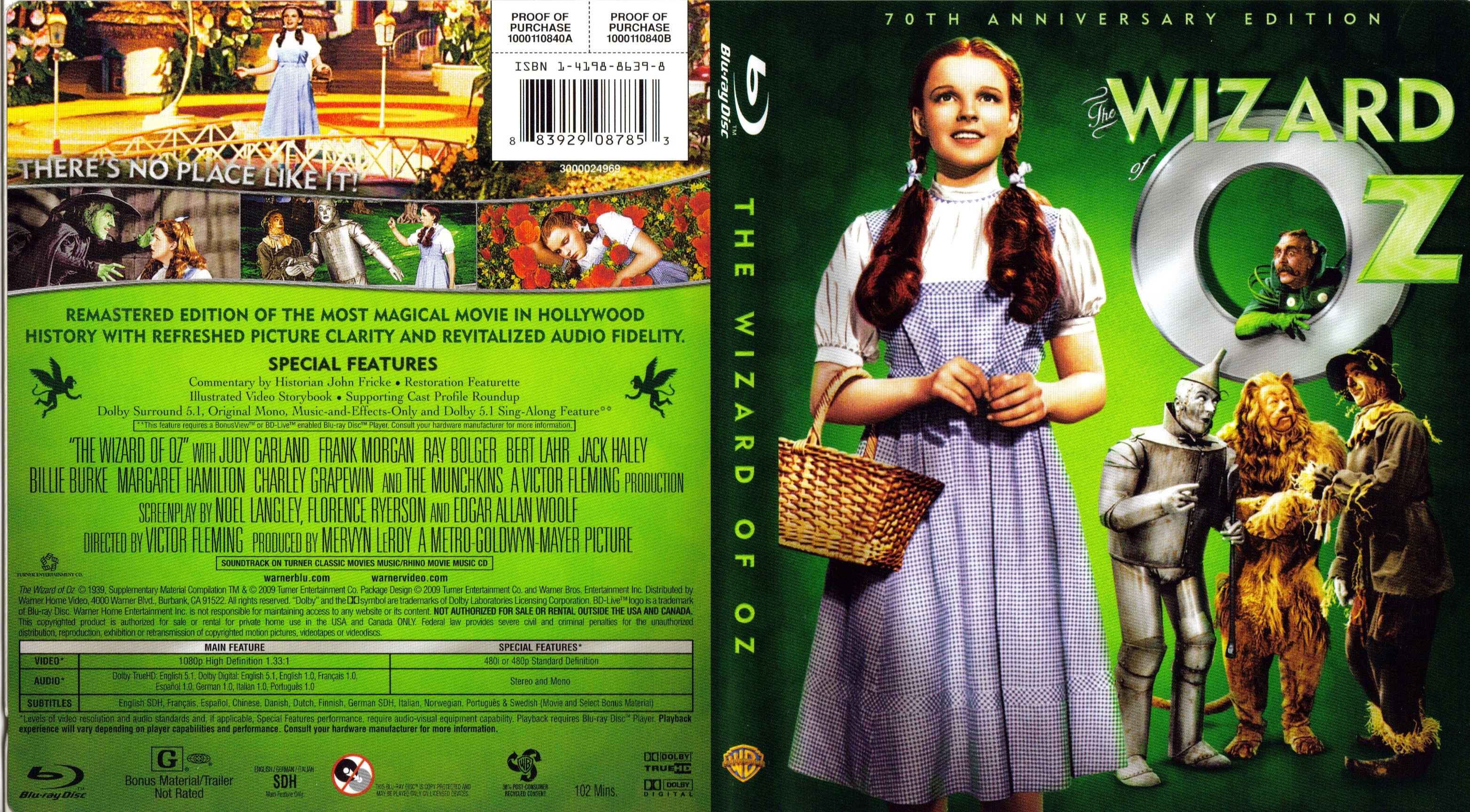 Jaquette DVD Wizard Of Oz - Le magicien d