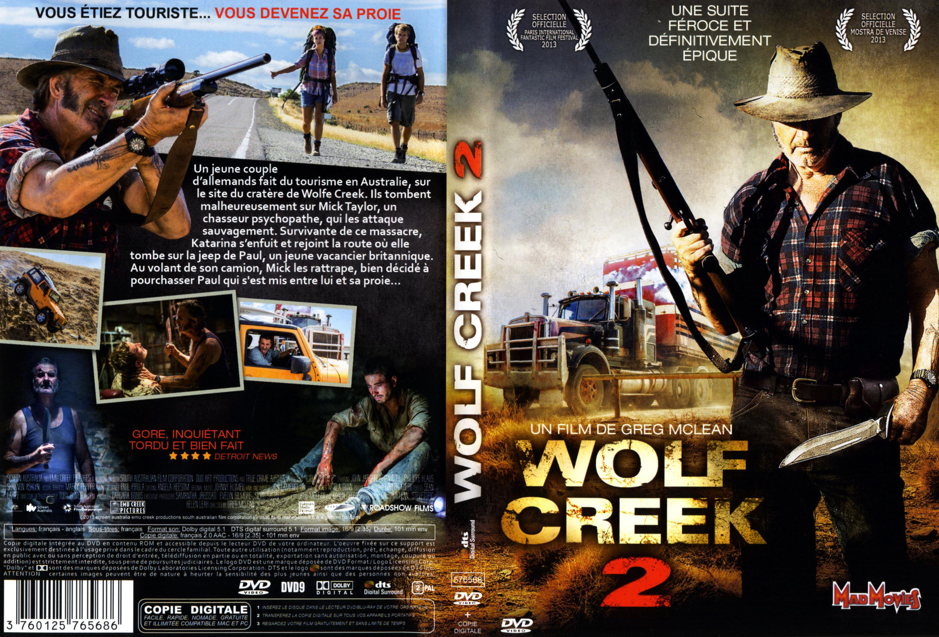 Jaquette DVD Wolf Creek 2