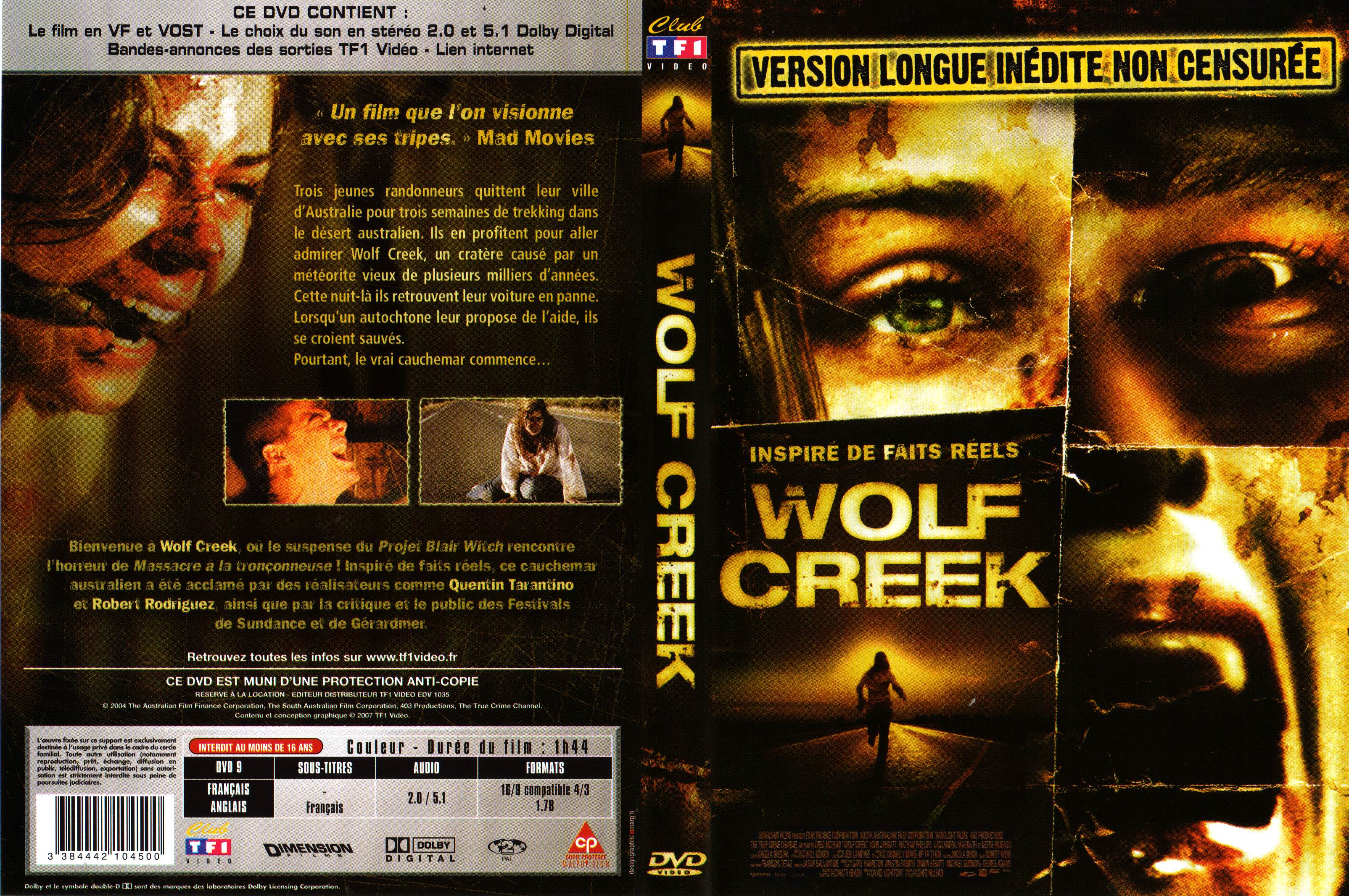 Jaquette DVD Wolf creek