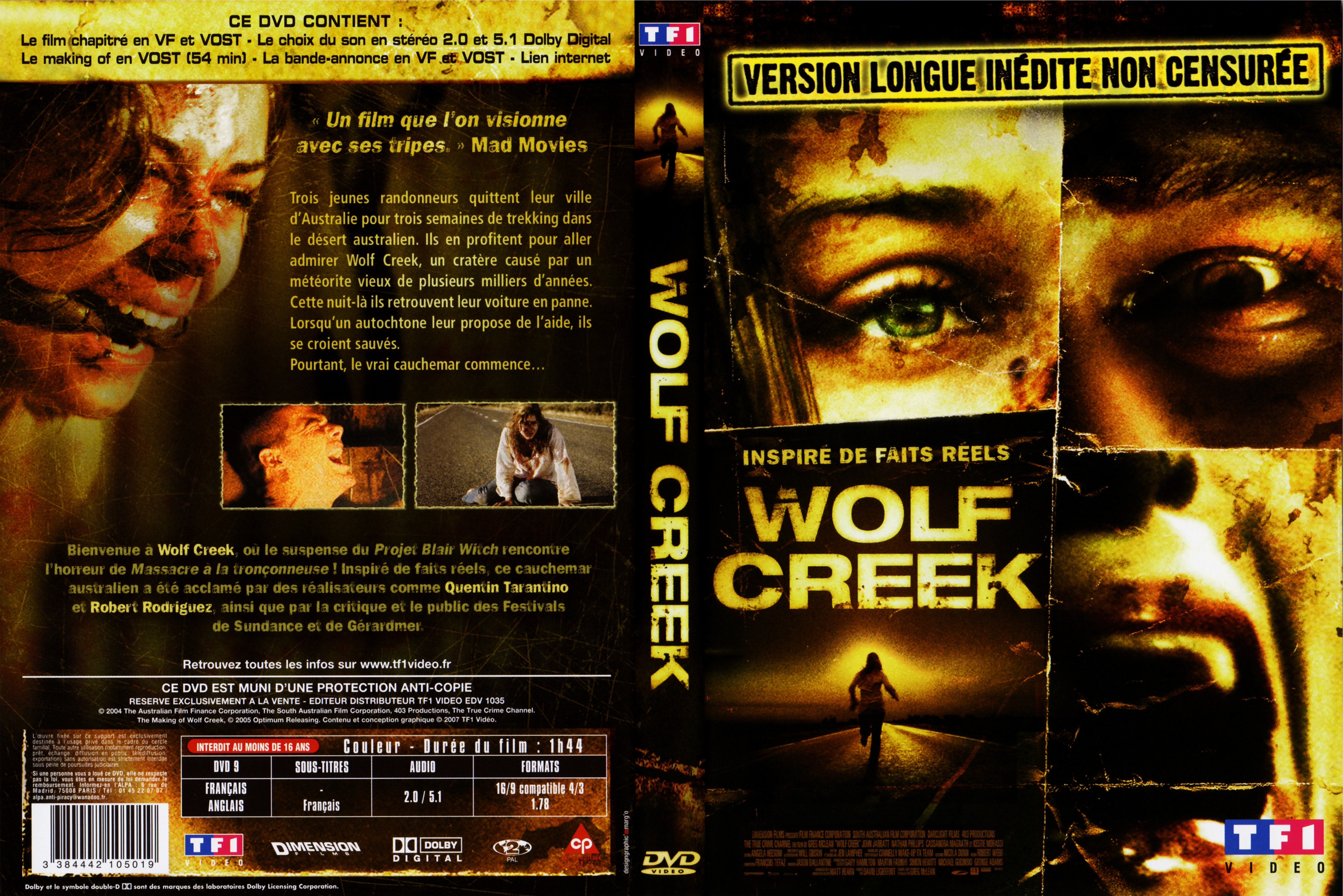 Jaquette DVD Wolf creek v2