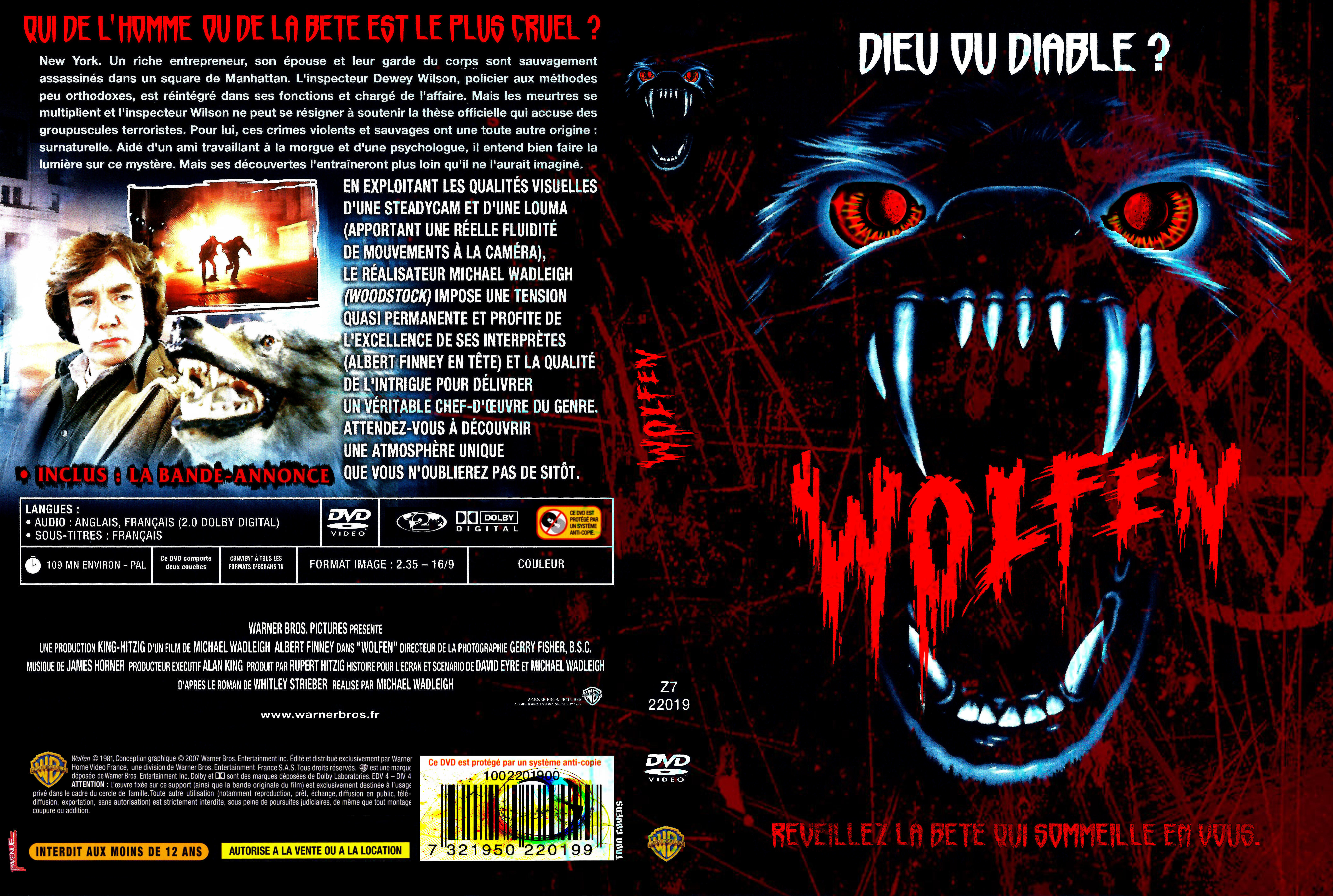 Jaquette DVD Wolfen custom