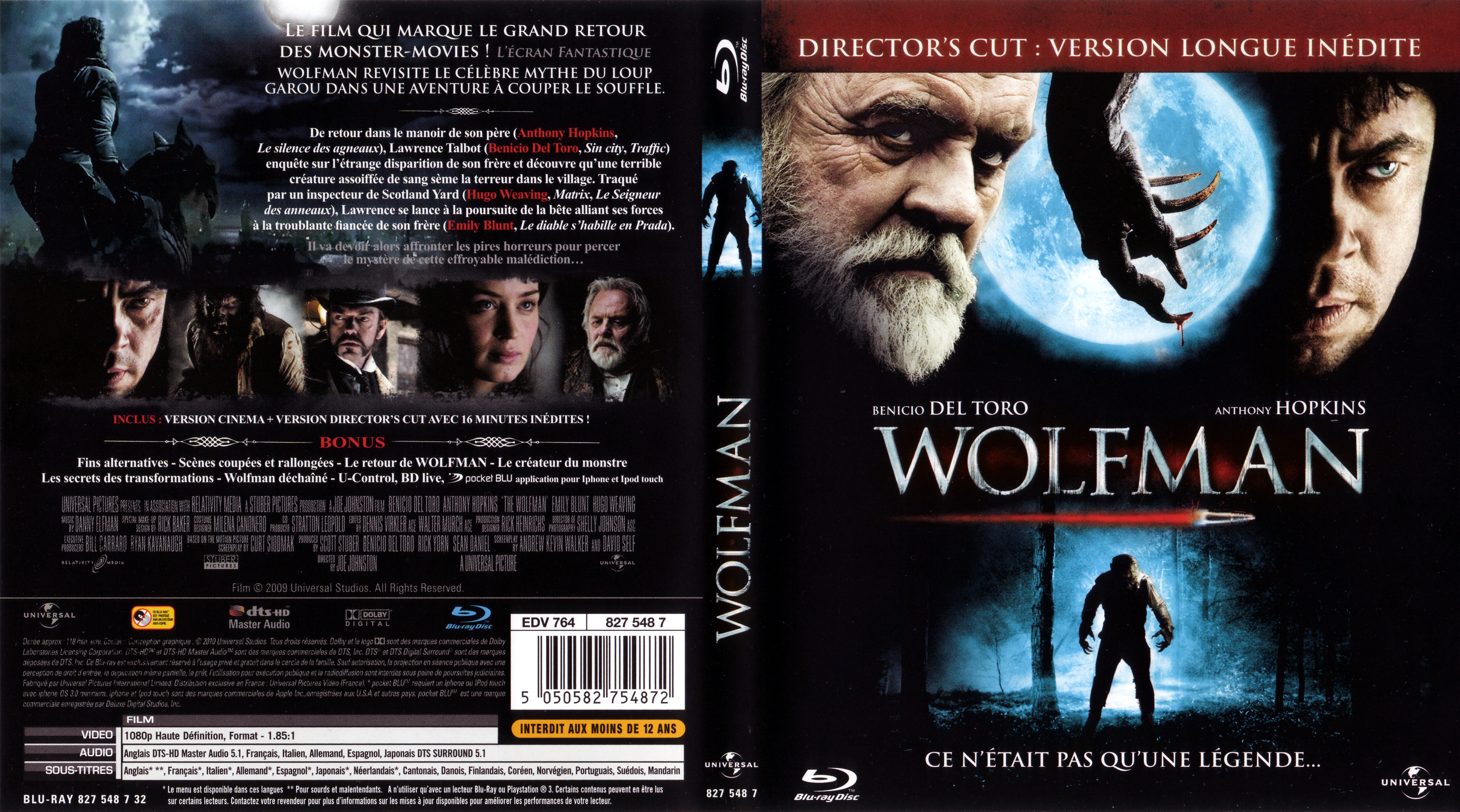 Jaquette DVD Wolfman (BLU-RAY)