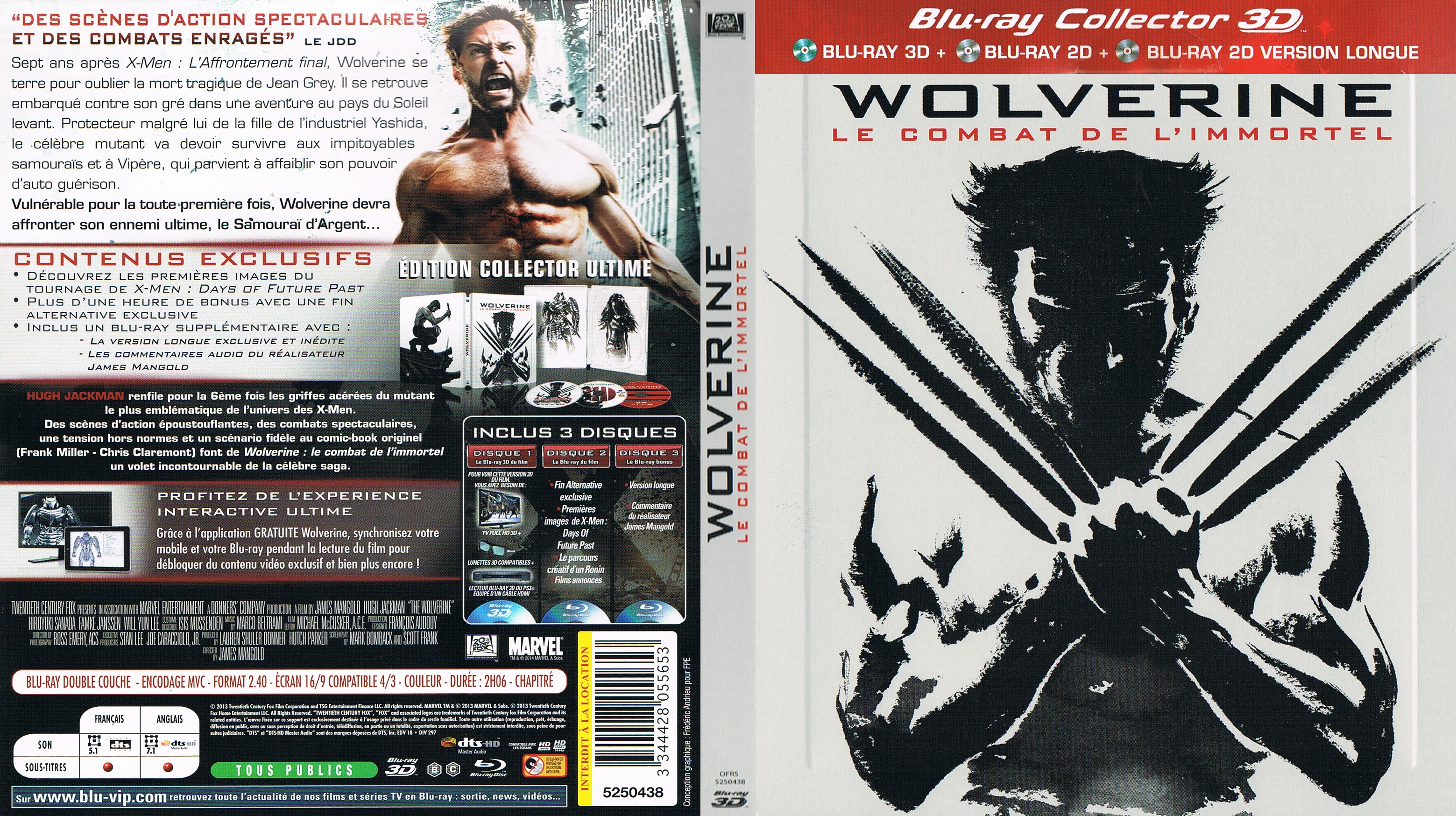 Jaquette DVD Wolverine : le combat de l